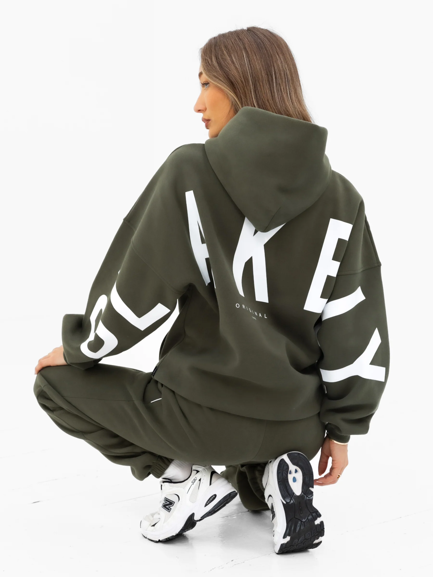 Isabel Oversized Hoodie - Khaki Green - Image 5