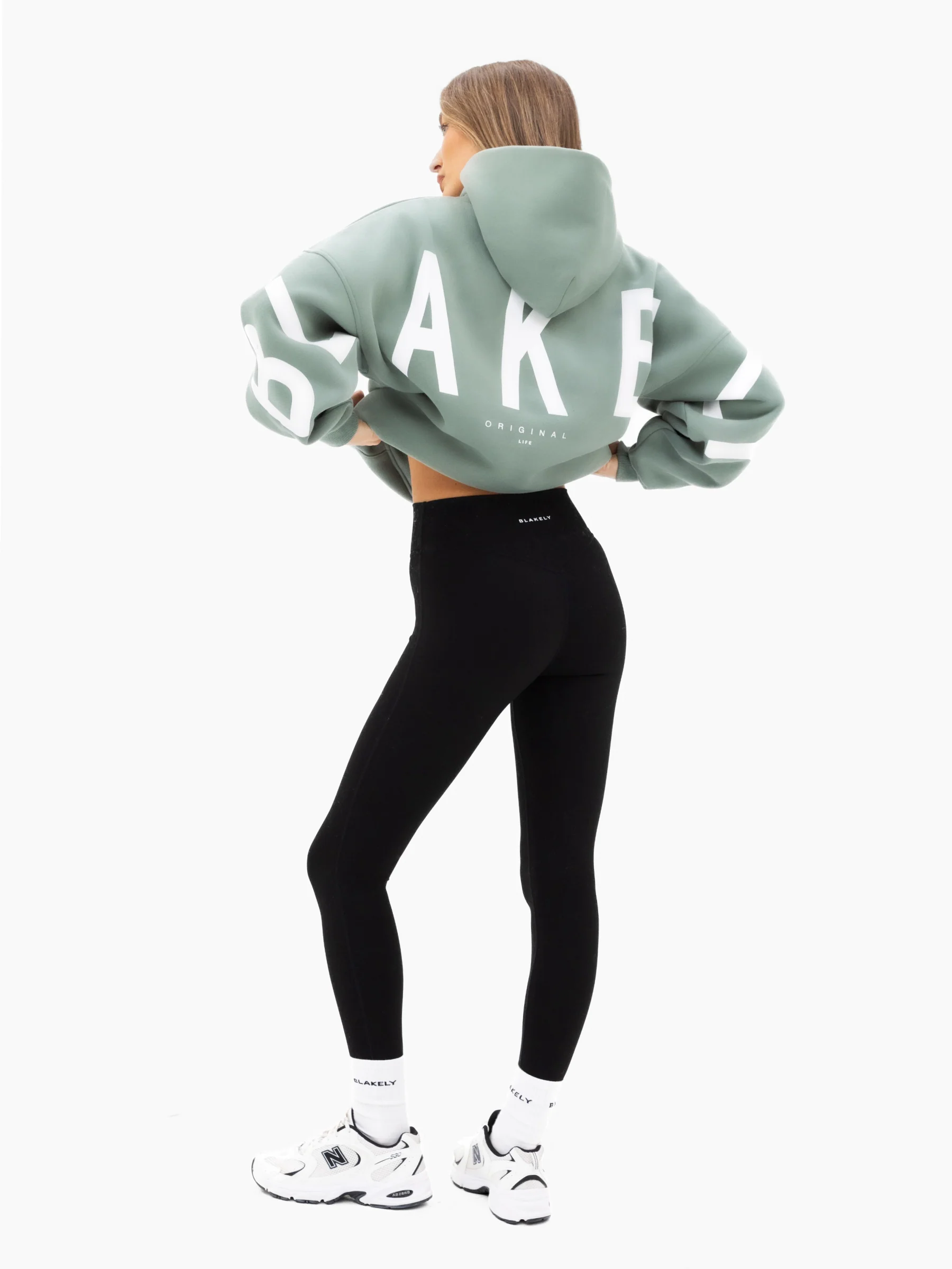 Isabel Oversized Hoodie - Sage Green - Image 3