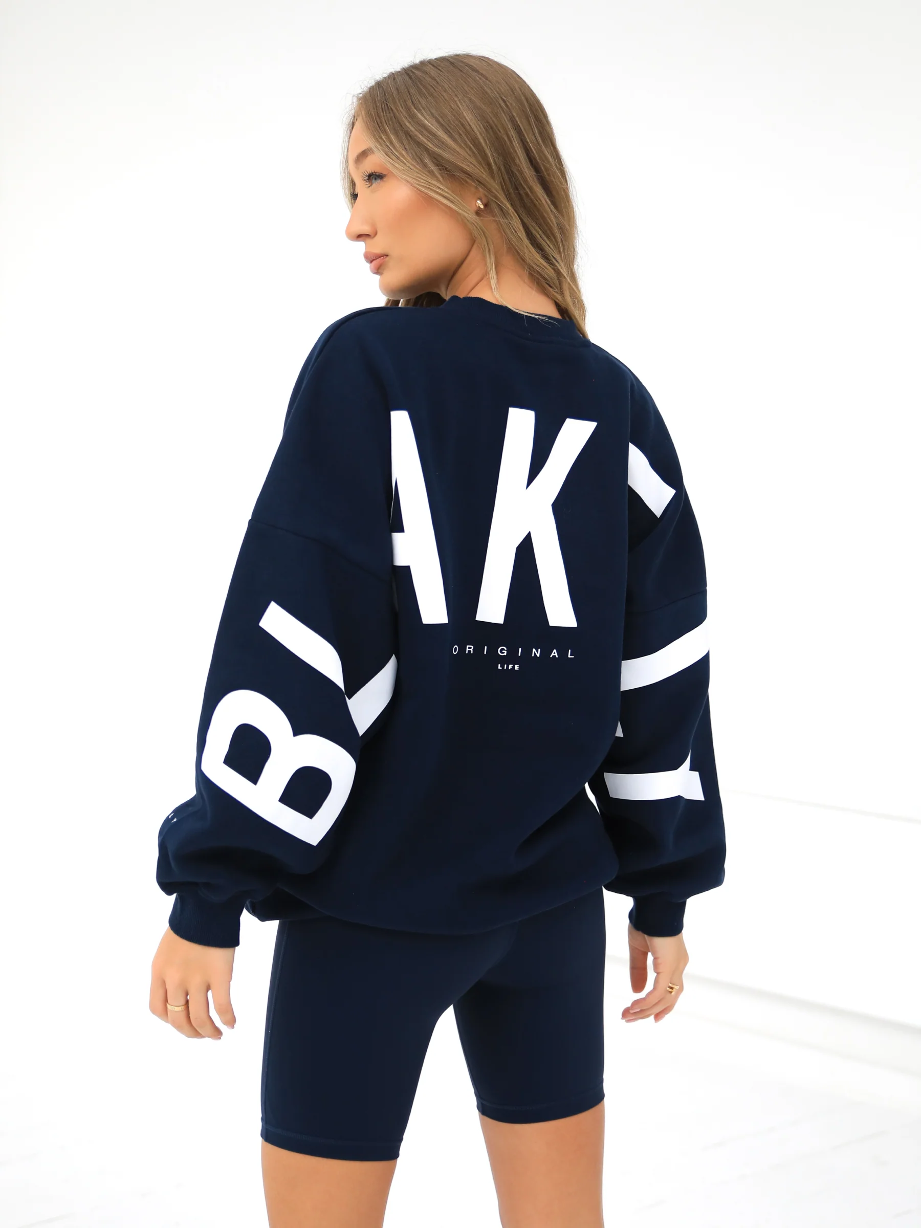 Isabel Oversized Jumper - Navy - Image 6