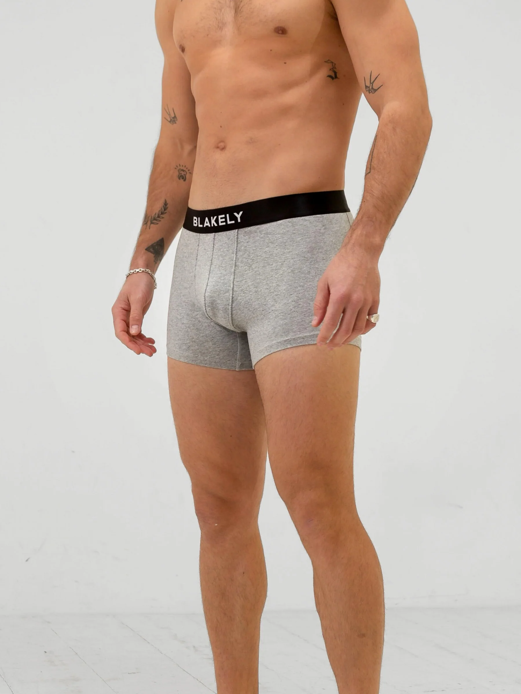 Blakely Boxers - Marl Grey 3 Pack - Image 4