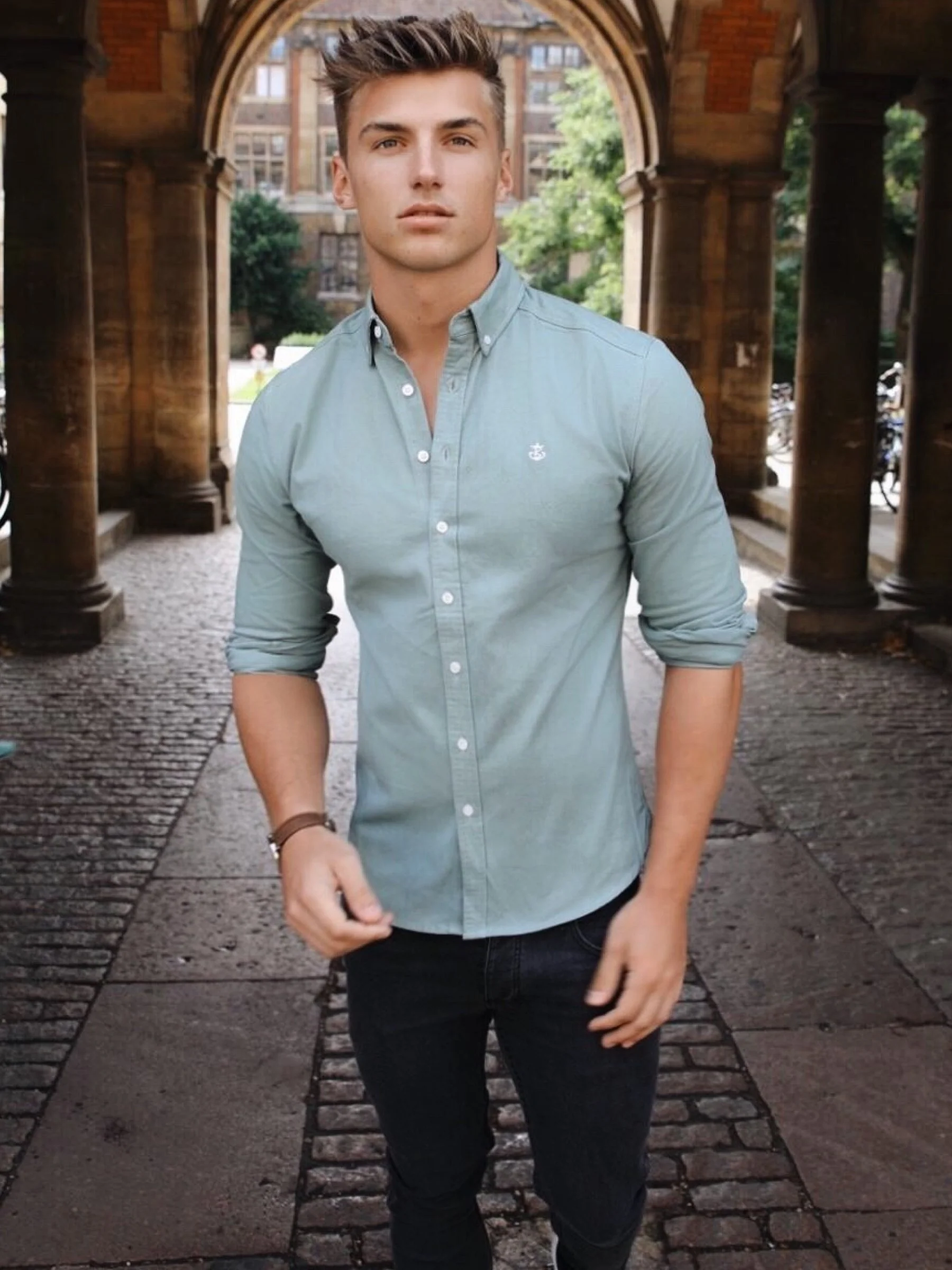 Hunter Long Sleeve Shirt - Mint Green - Image 6