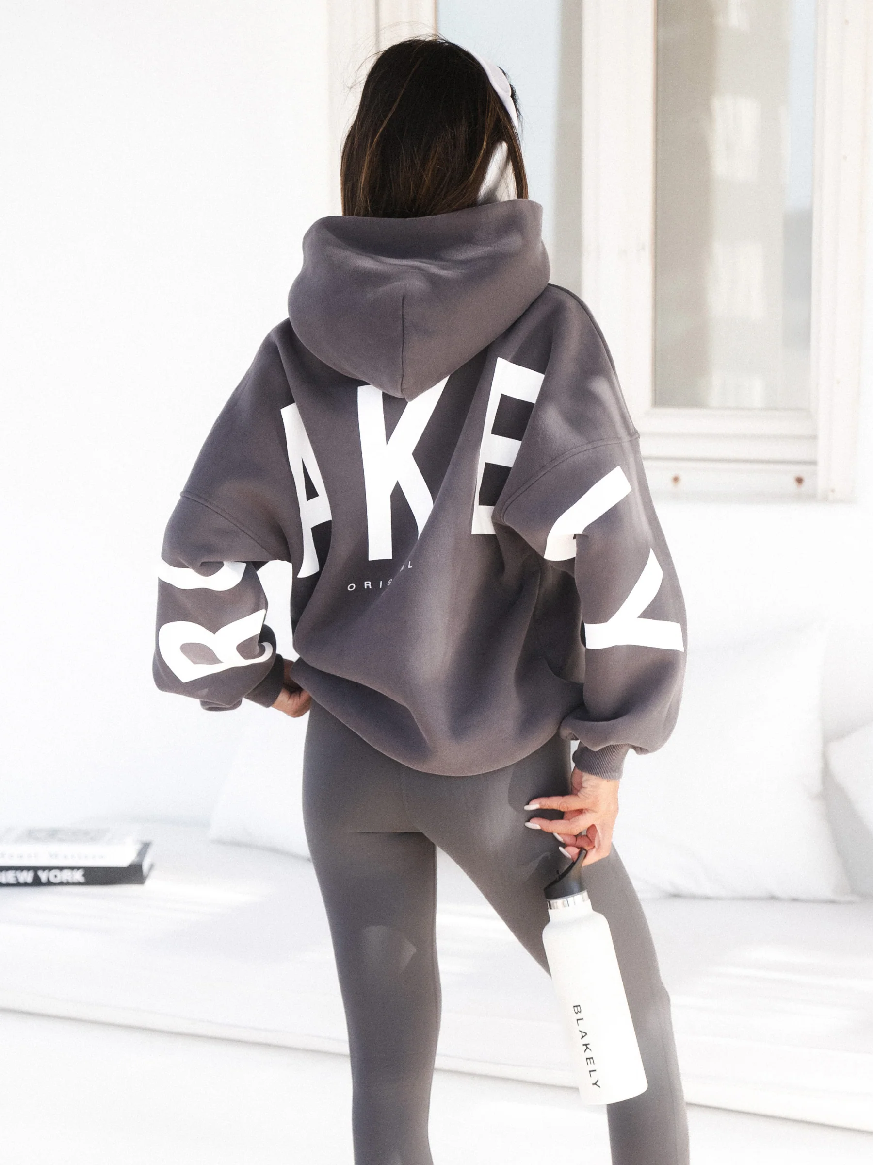 Isabel Oversized Hoodie - Charcoal - Image 3