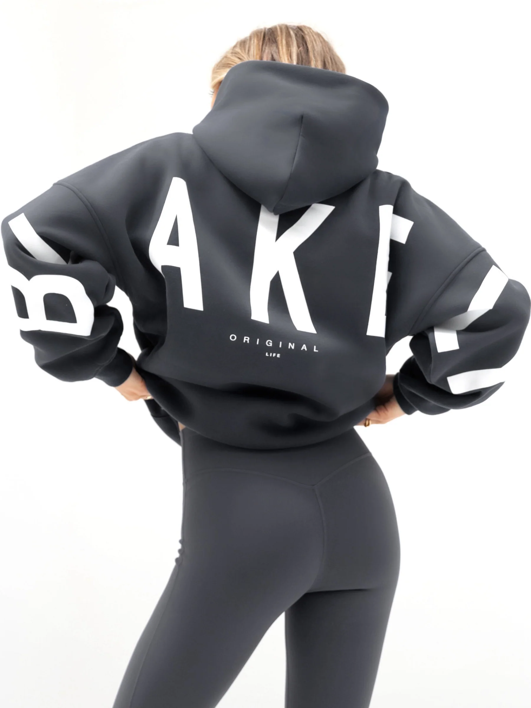 Isabel Oversized Hoodie - Charcoal - Image 5