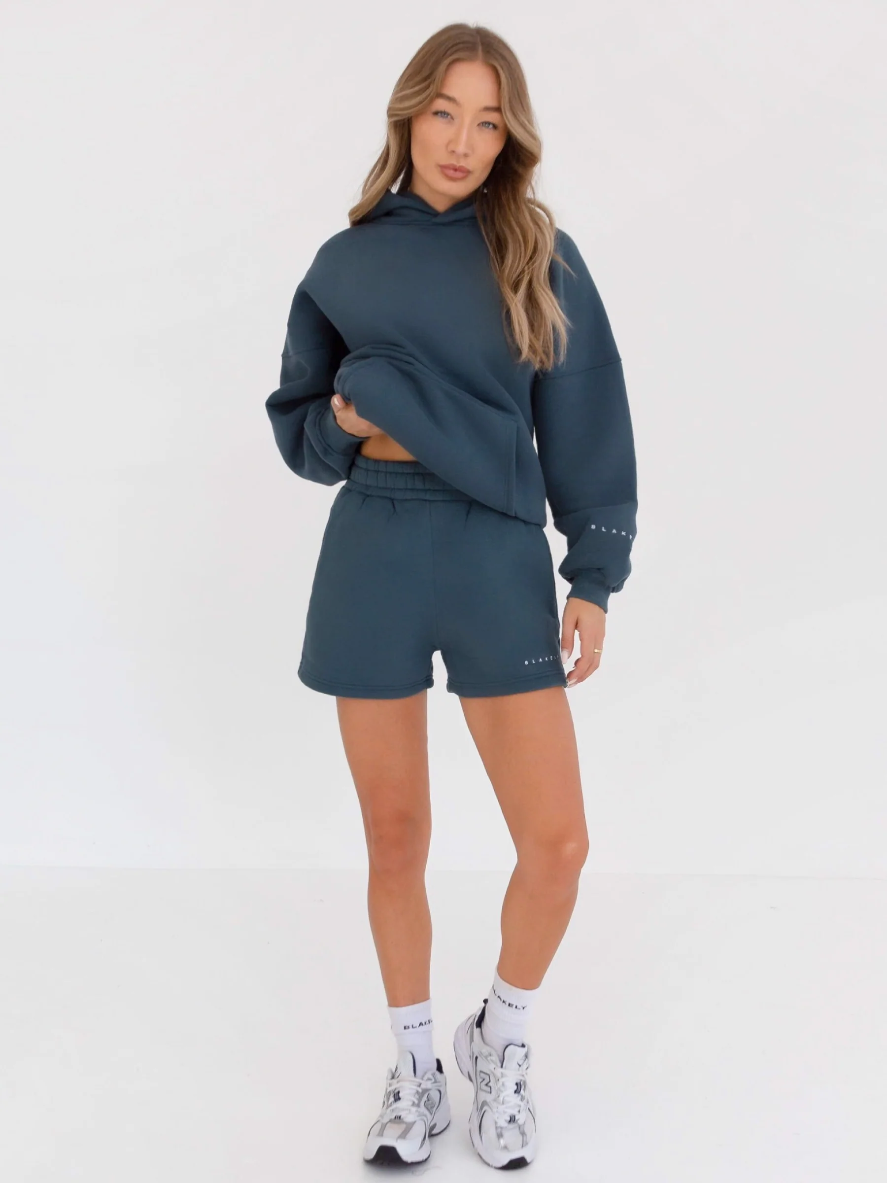 Isabel Oversized Hoodie - Dark Teal - Image 4