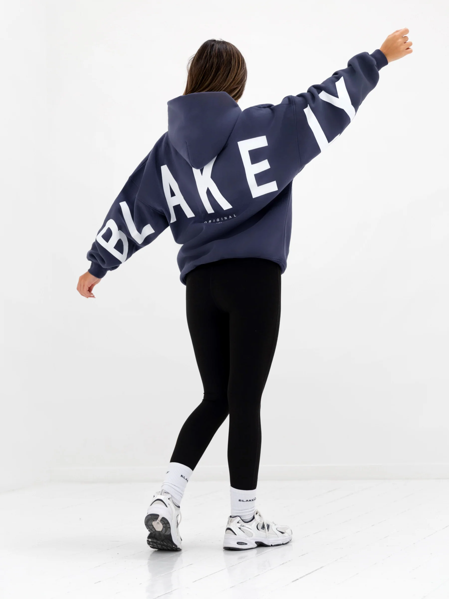 Isabel Oversized Hoodie - True Navy - Image 3
