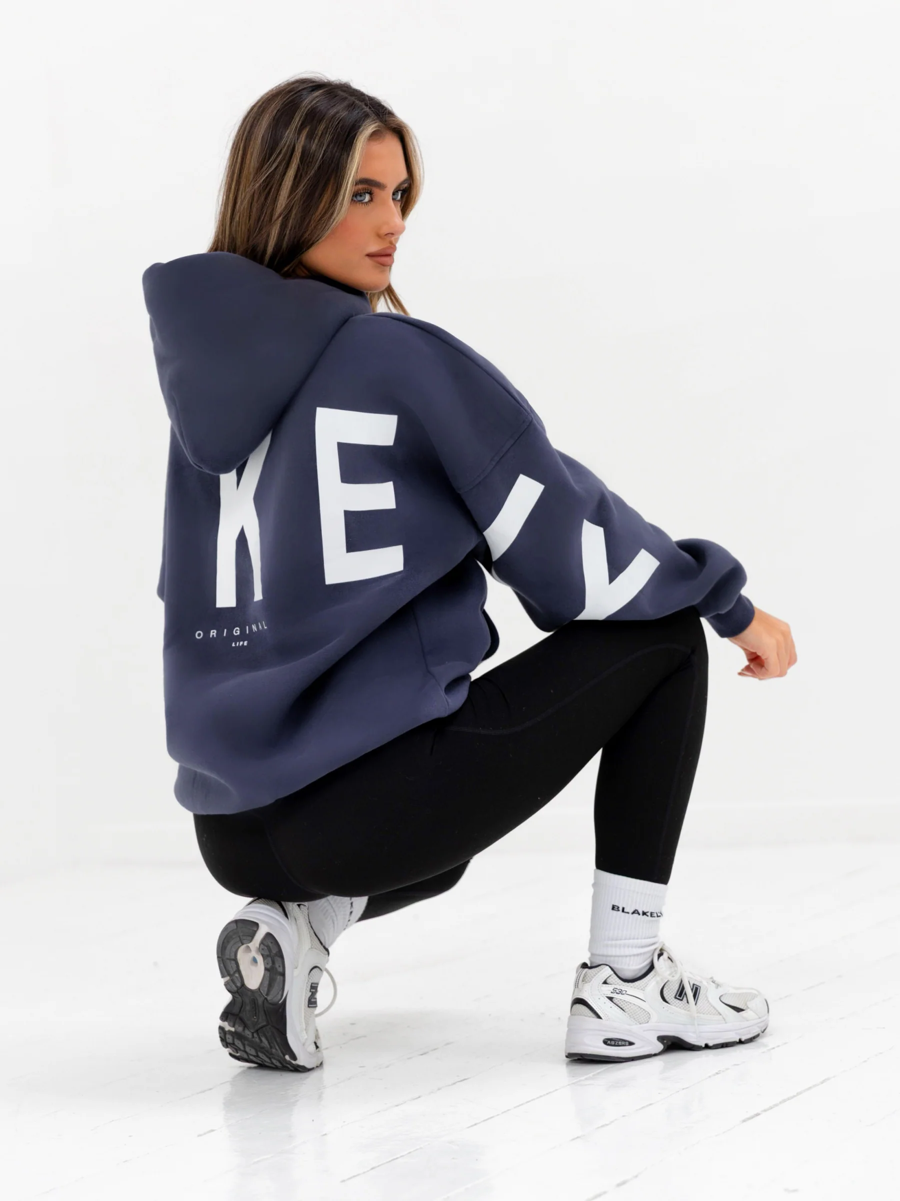Isabel Oversized Hoodie - True Navy - Image 5