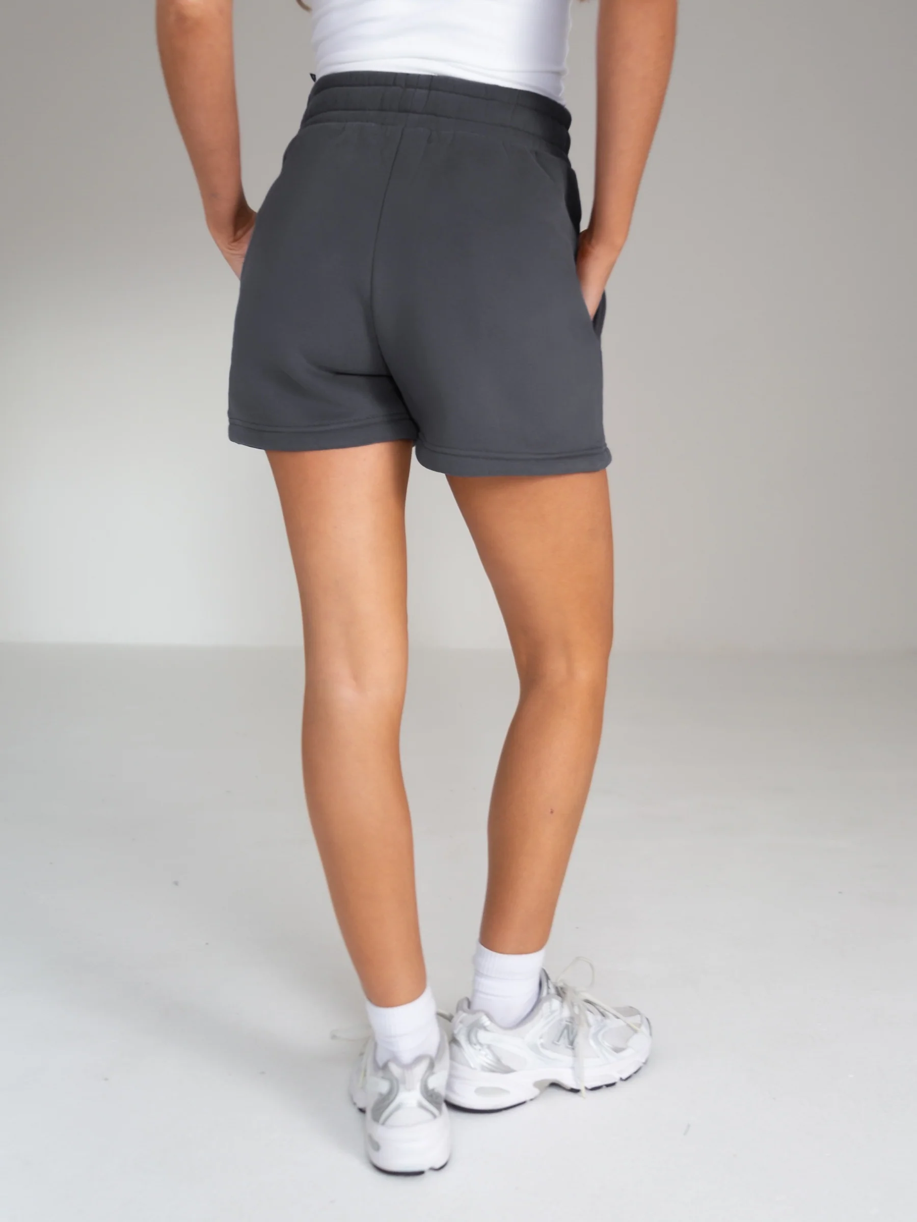 Isabel Jogger Shorts - Charcoal - Image 3