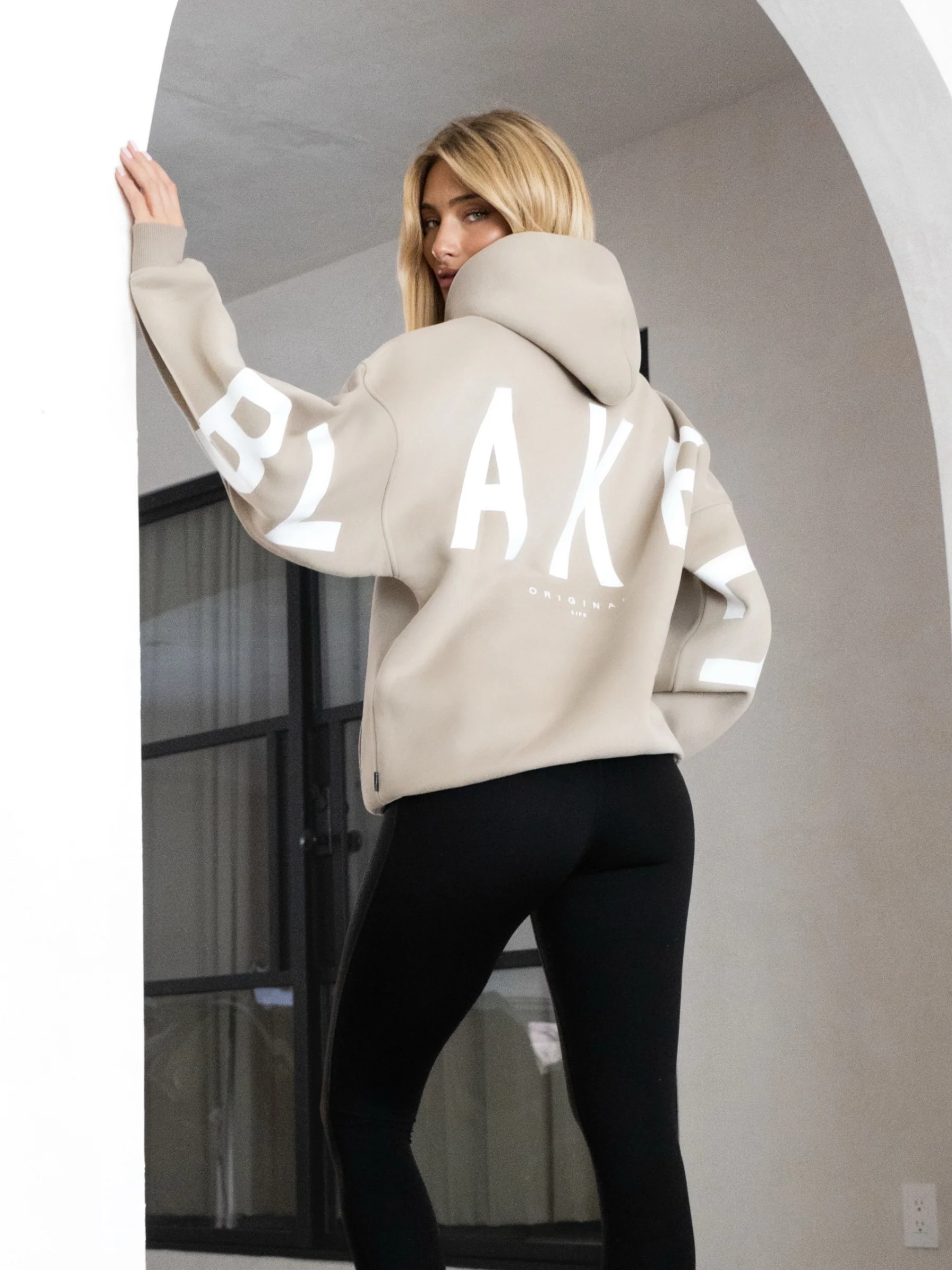 Isabel Oversized Hoodie - Beige - Image 3