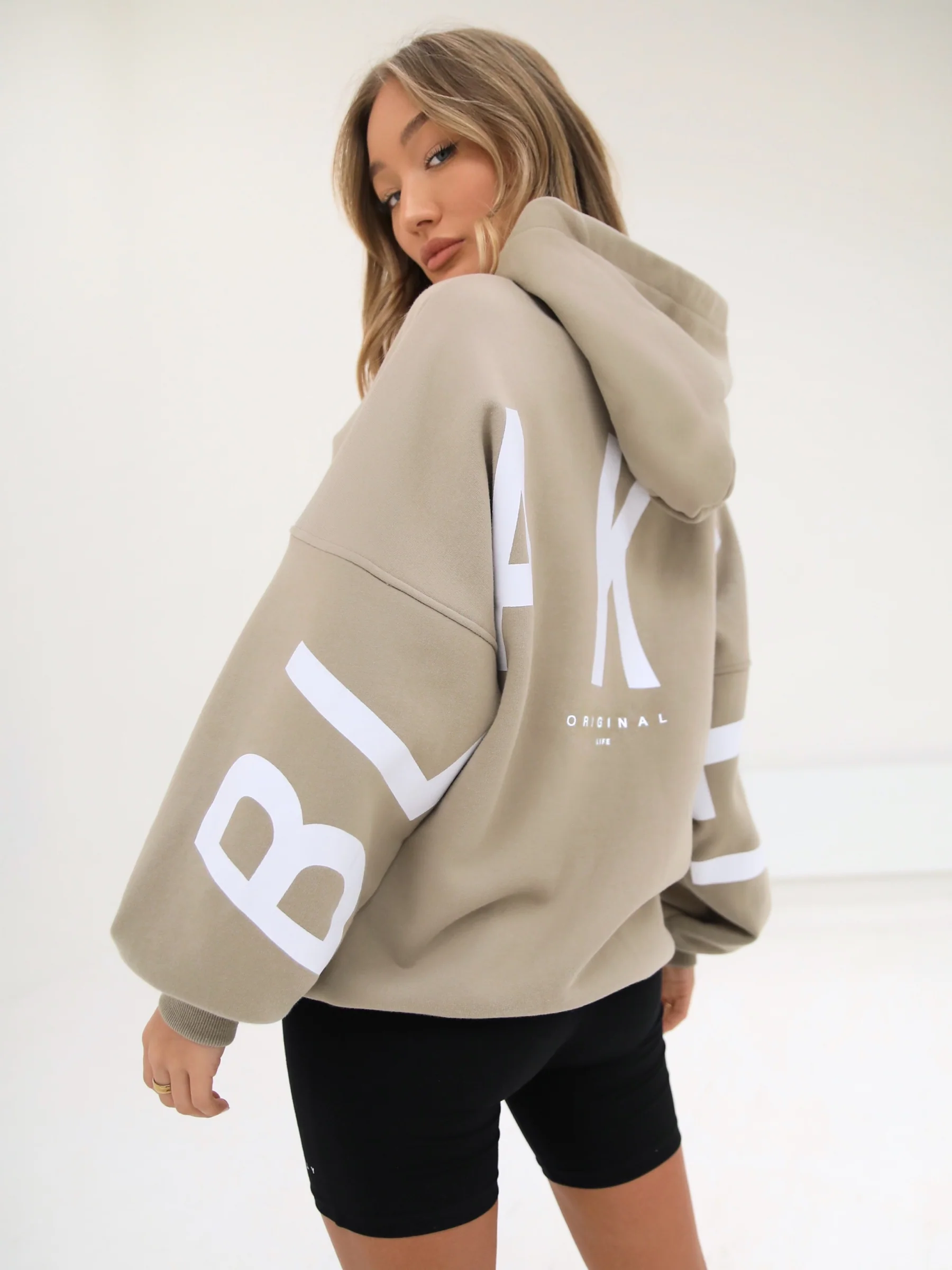 Isabel Oversized Hoodie - Beige - Image 5