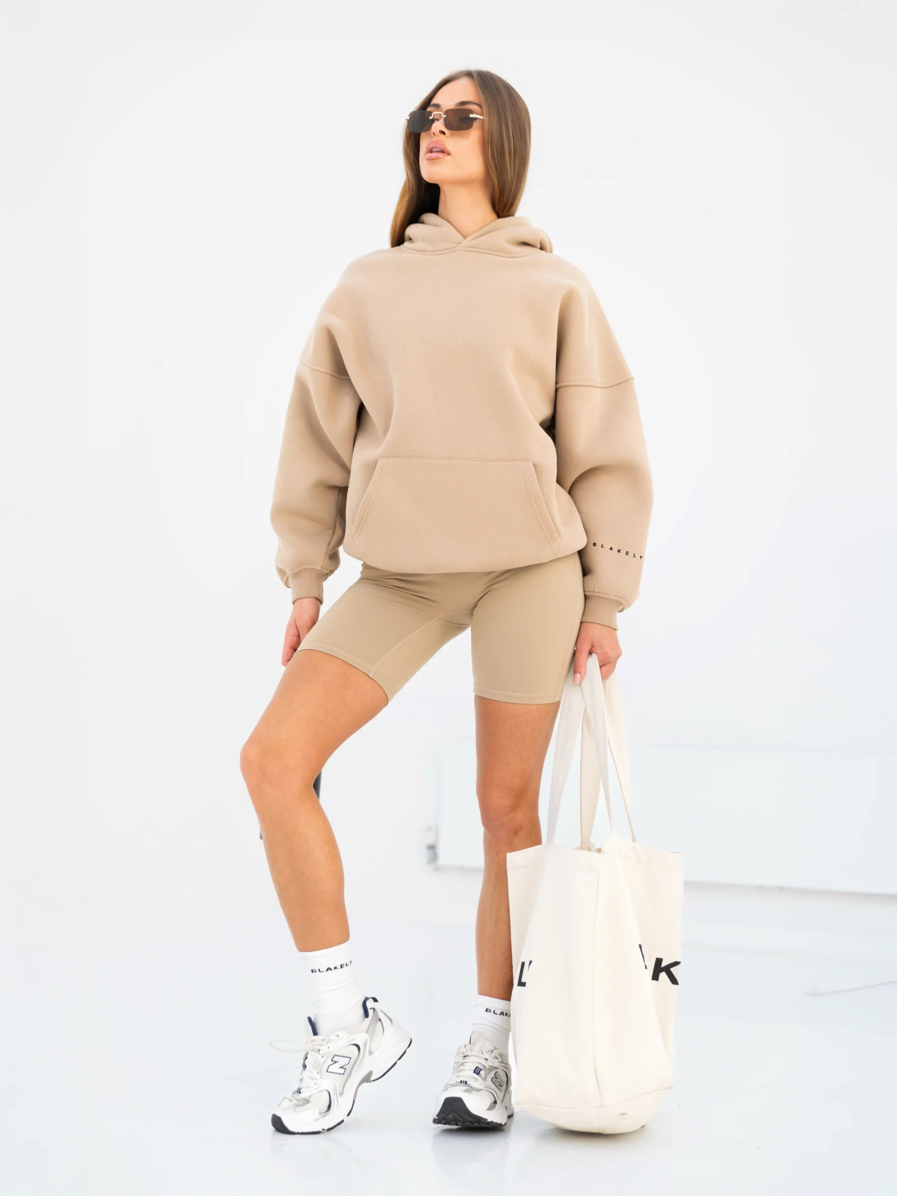 Isabel Oversized Hoodie - Tan - Image 3