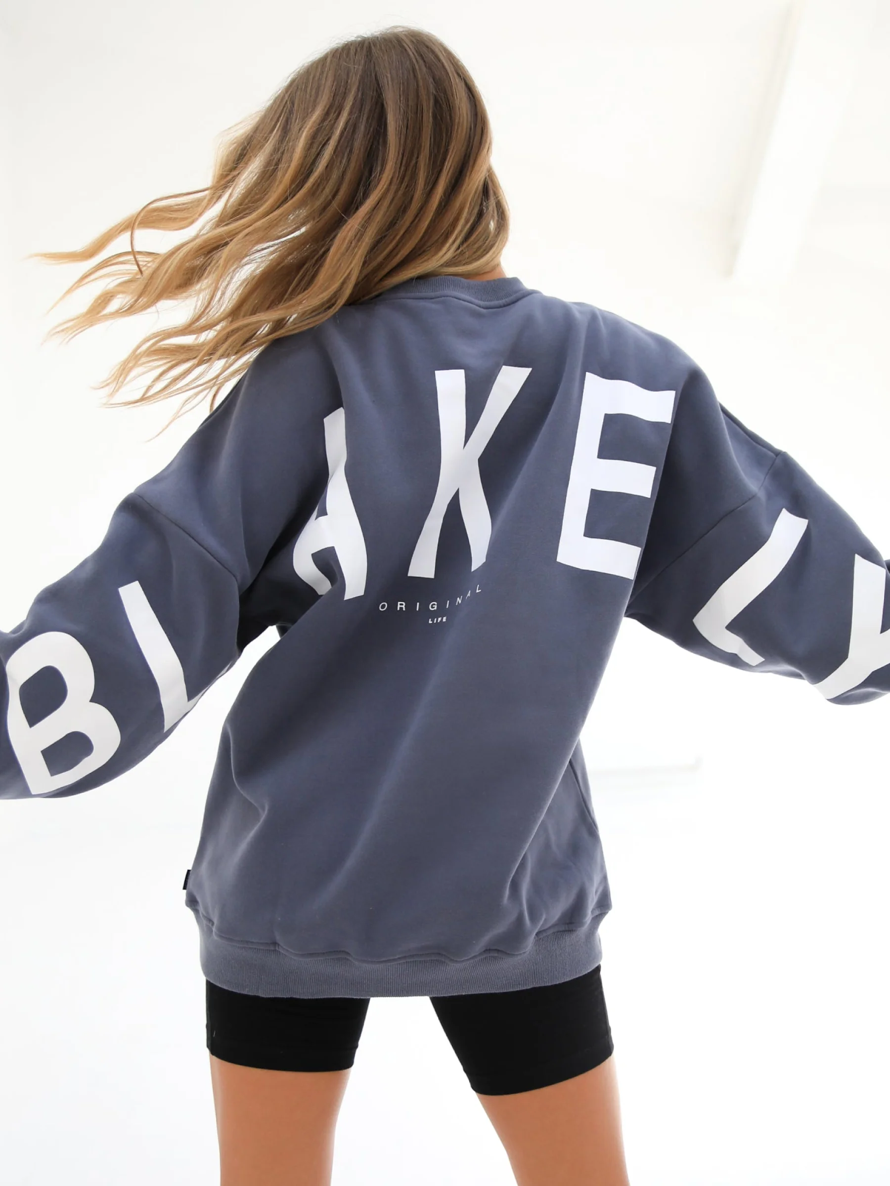 Isabel Oversized Jumper - Blue - Image 5