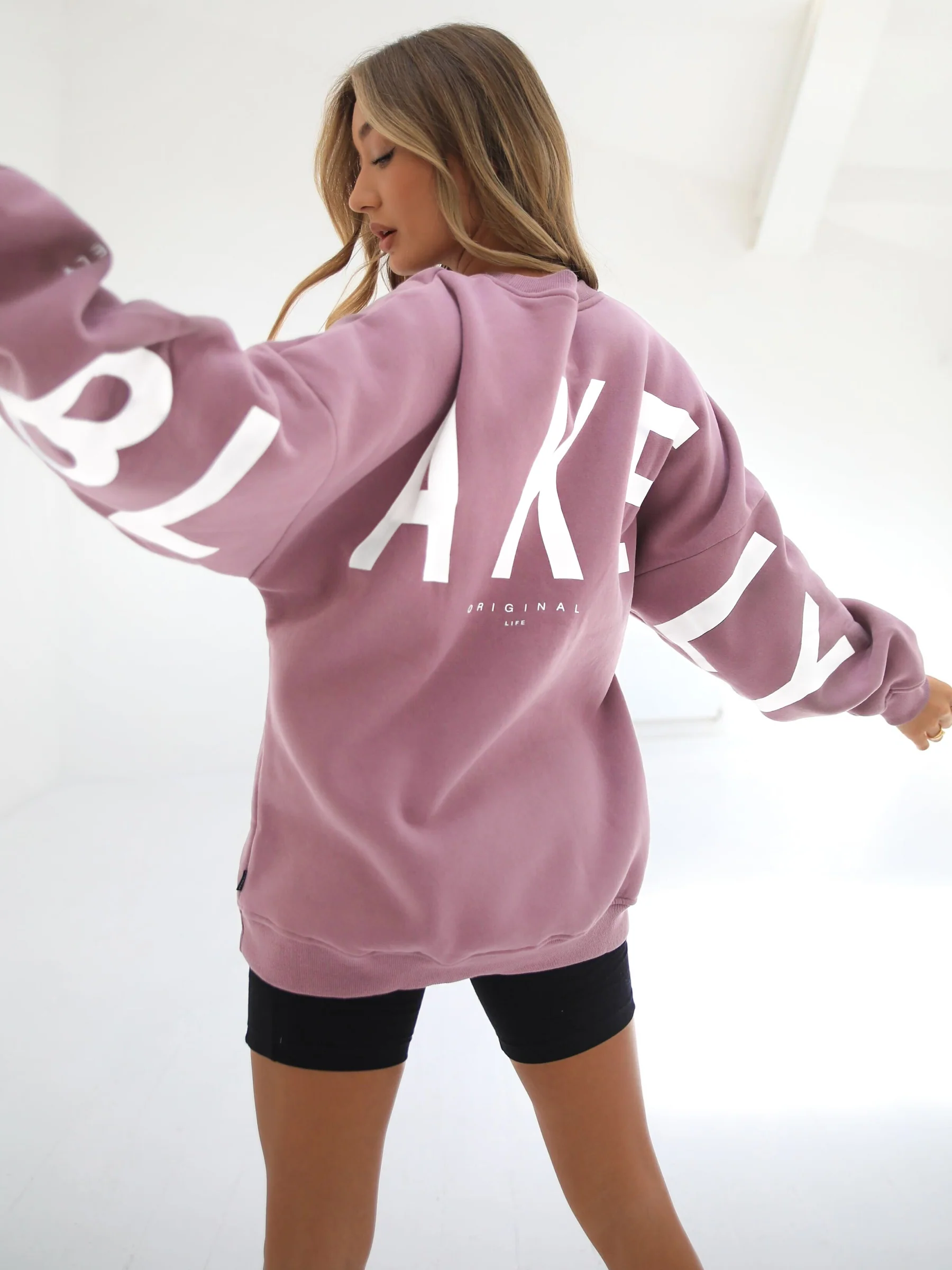 Isabel Oversized Jumper - Dusty Pink - Image 5
