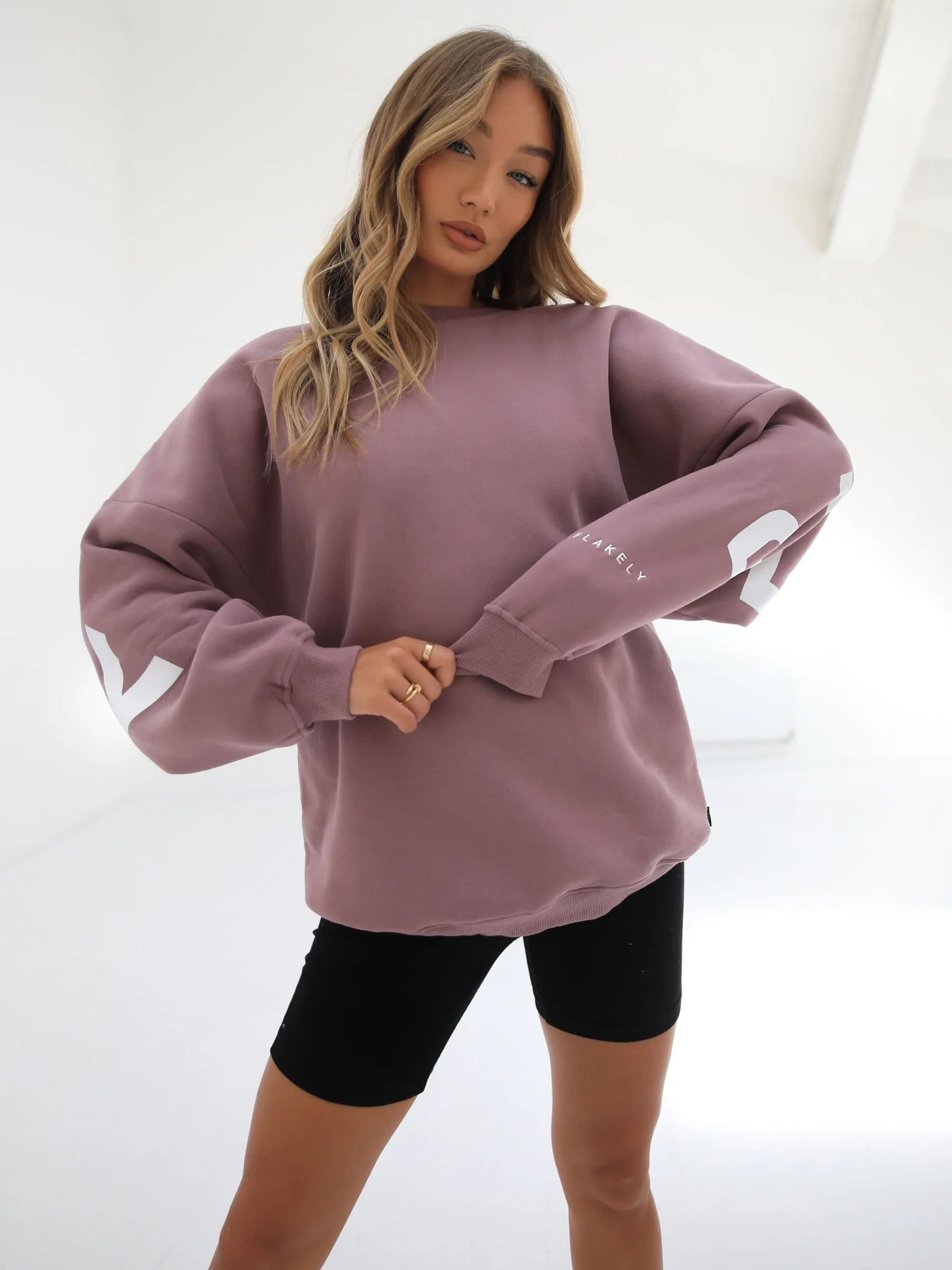Isabel Oversized Jumper - Dusty Pink - Image 6