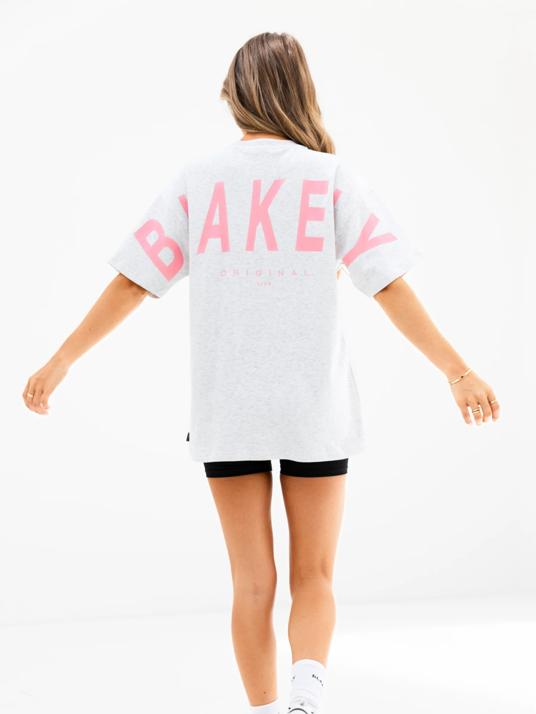 Isabel Oversized T-Shirt - Marl White - Image 6