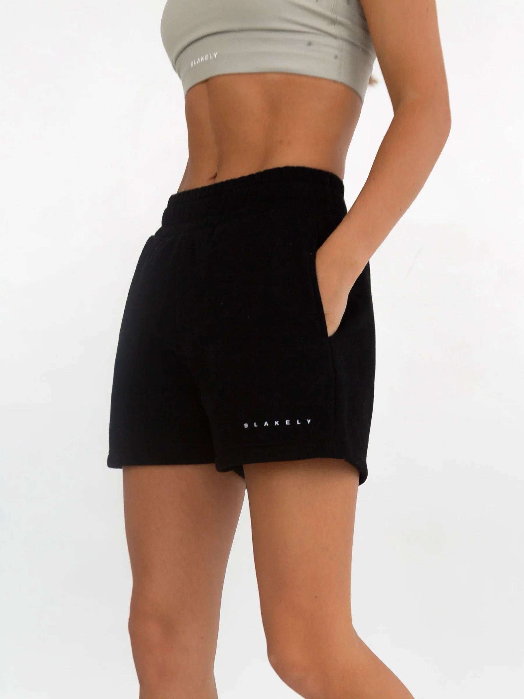 Isabel Jogger Shorts - Black - Image 3