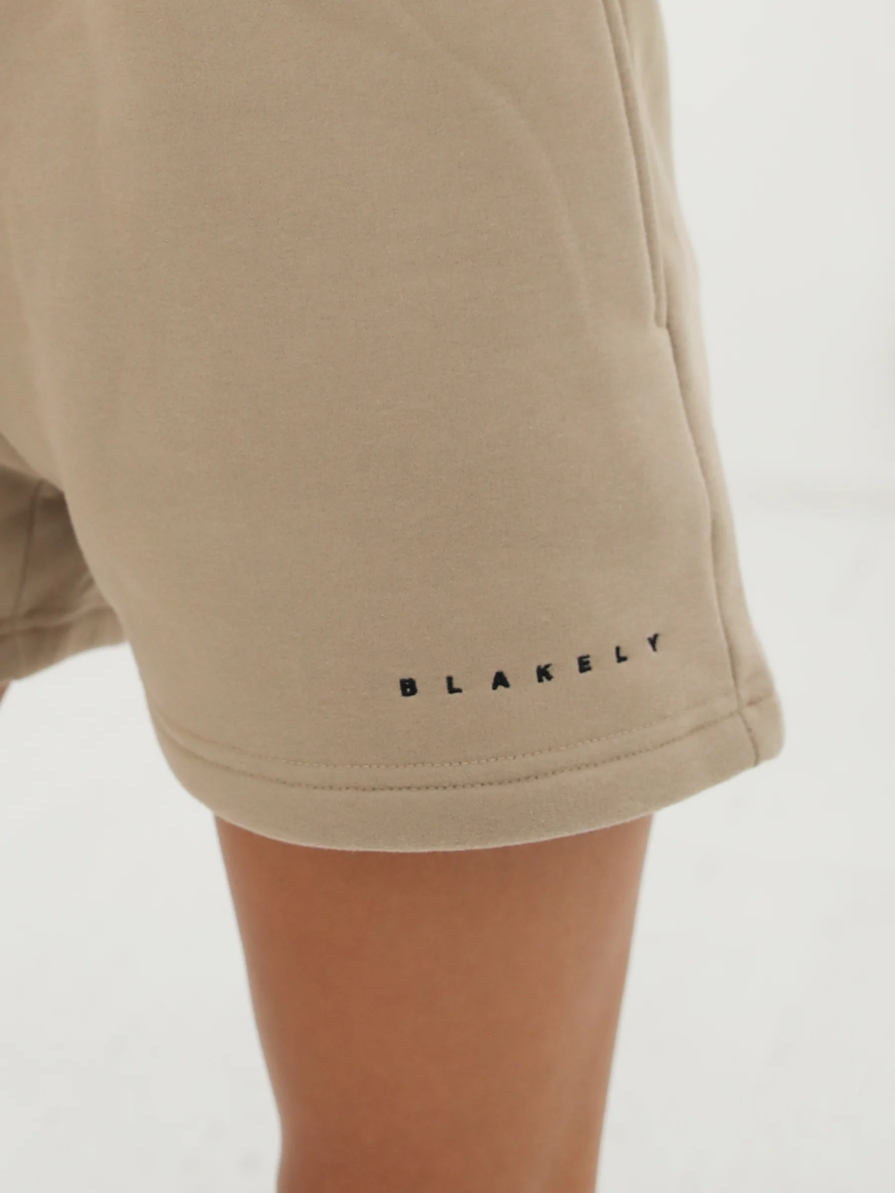 Isabel Jogger Shorts - Tan - Image 6