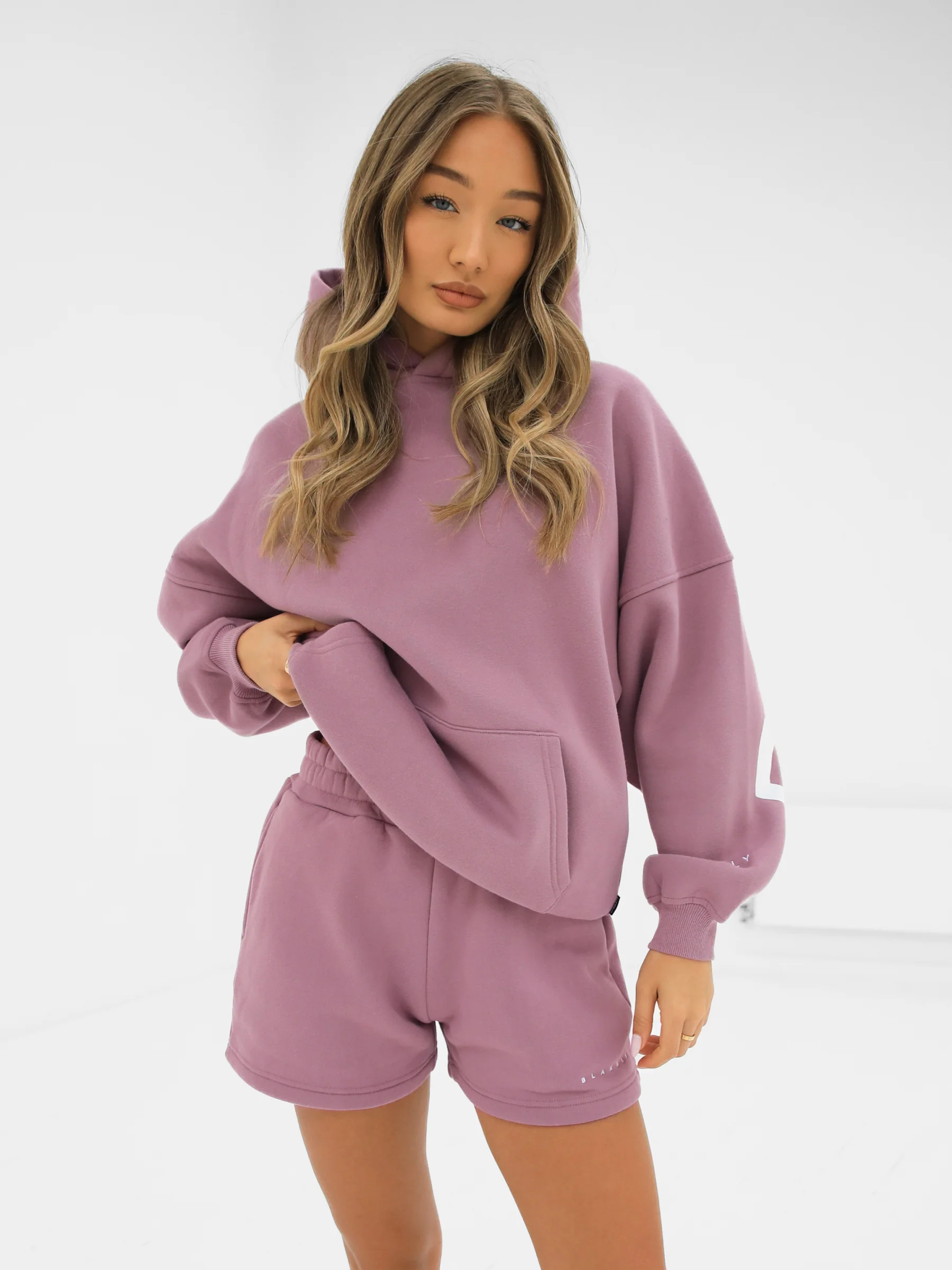 Isabel Jogger Shorts - Dusty Pink - Image 5