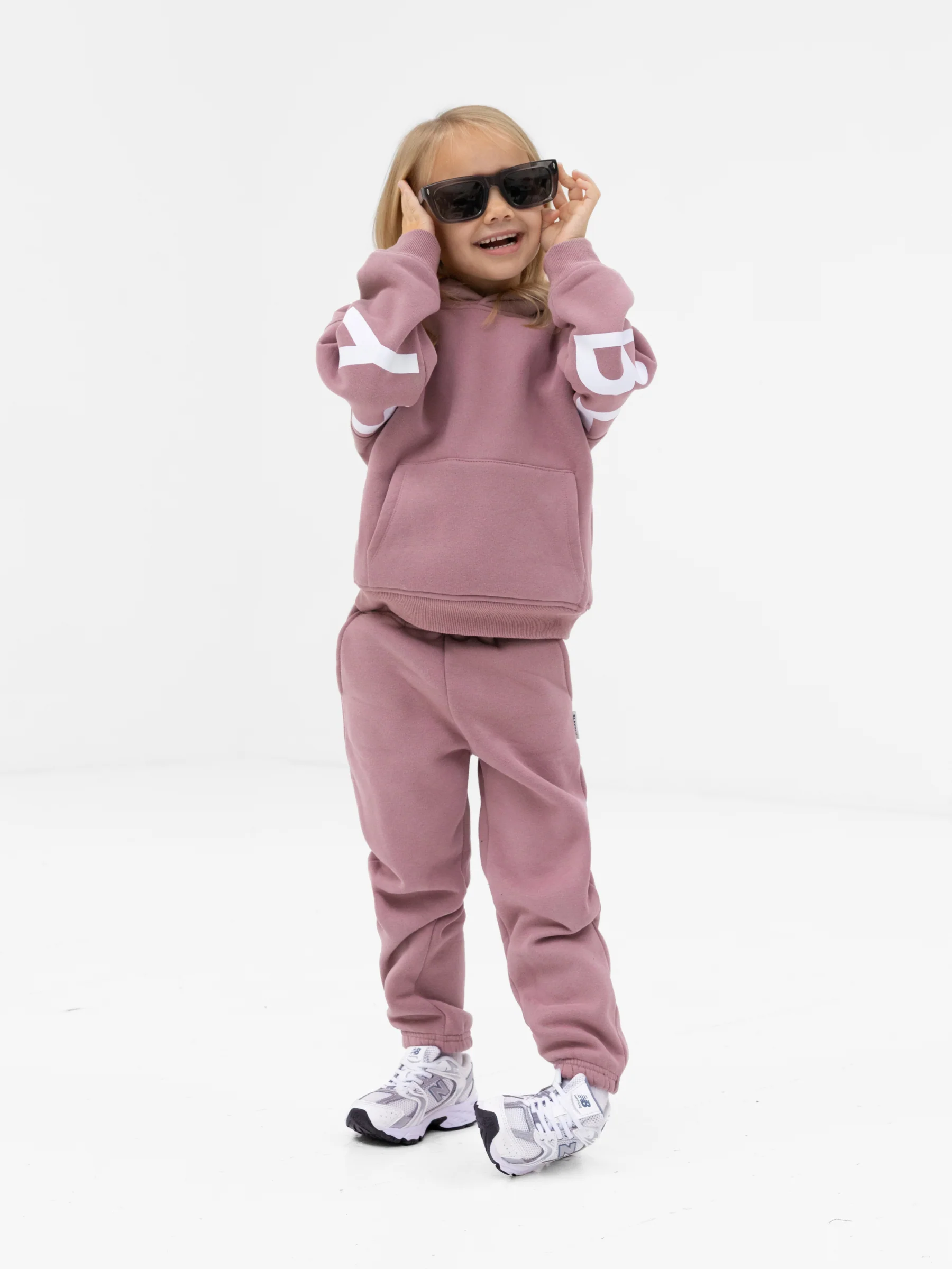 Mini Blakely Hoodie - Dusty Pink - Image 4