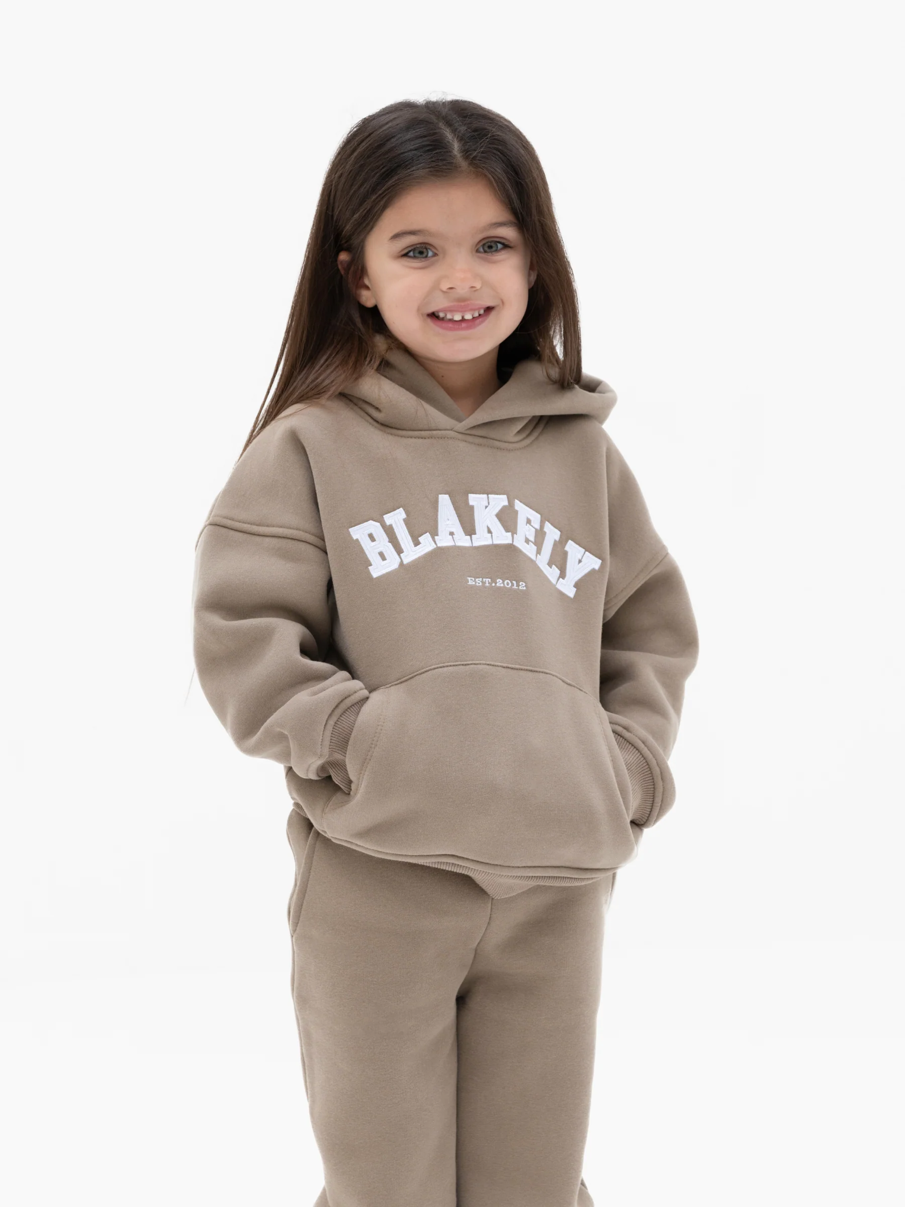 Mini Varsity Hoodie - Light Beige - Image 4