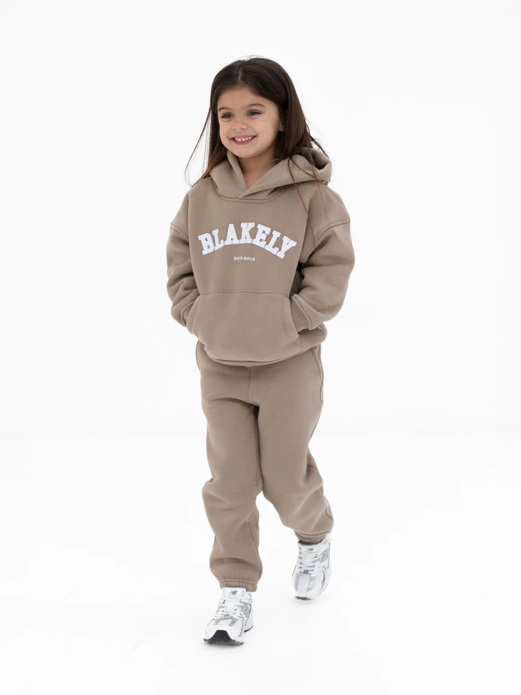 Mini Varsity Hoodie - Light Beige - Image 6