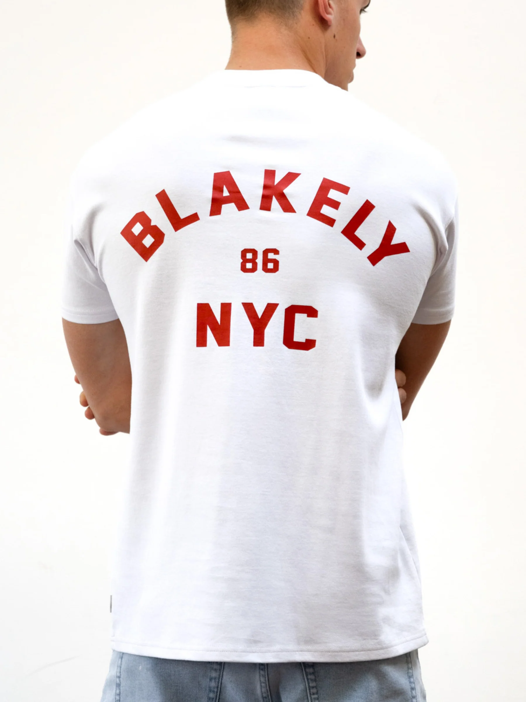 NYC Relaxed T-Shirt - White & Red - Image 5