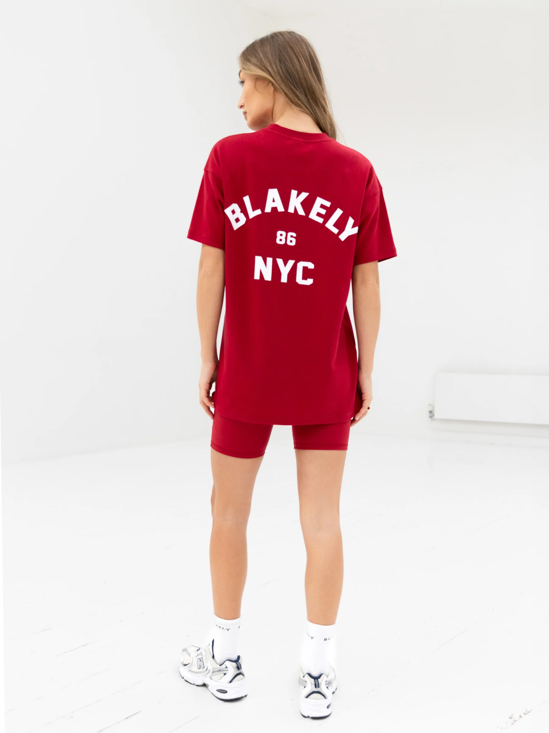 NYC Oversized T-Shirt - Cherry Red - Image 4