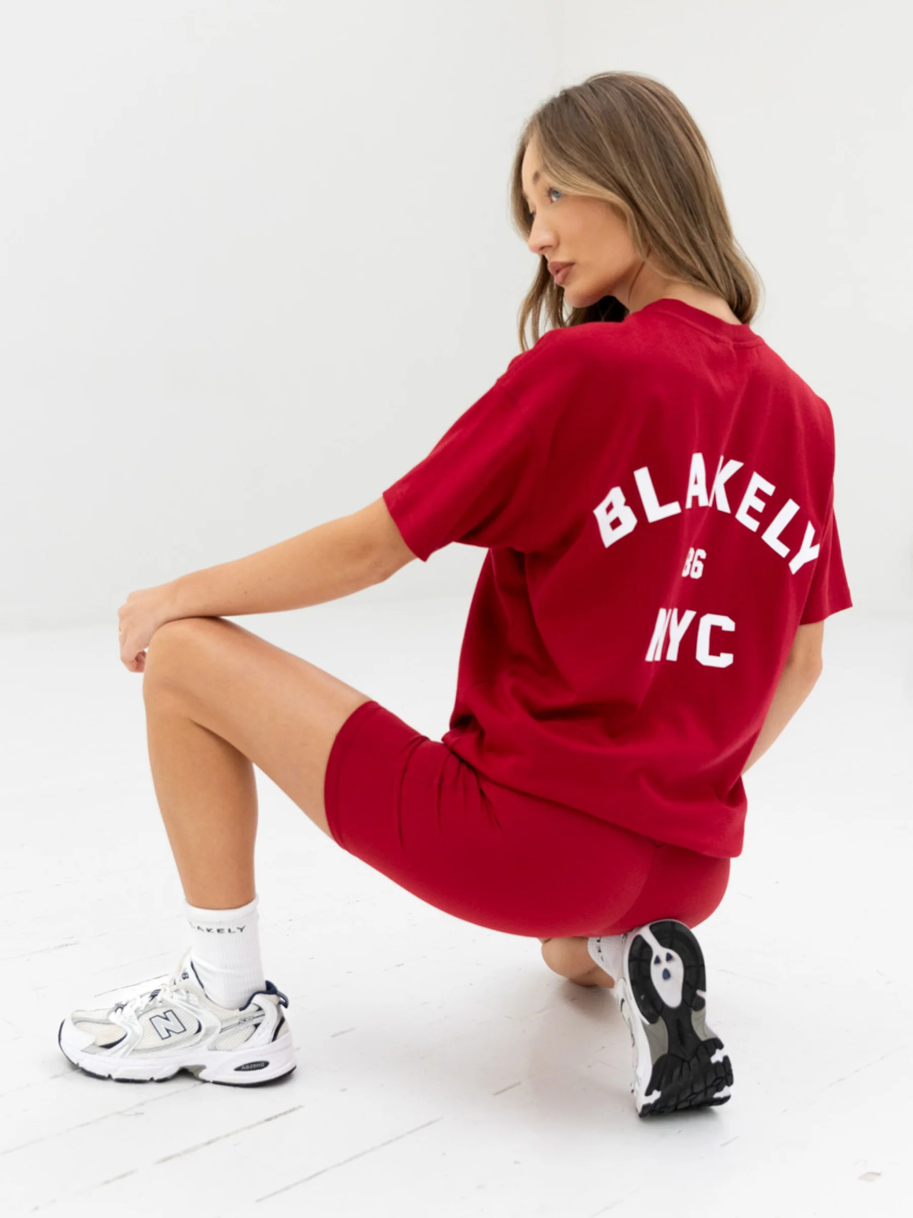NYC Oversized T-Shirt - Cherry Red - Image 6