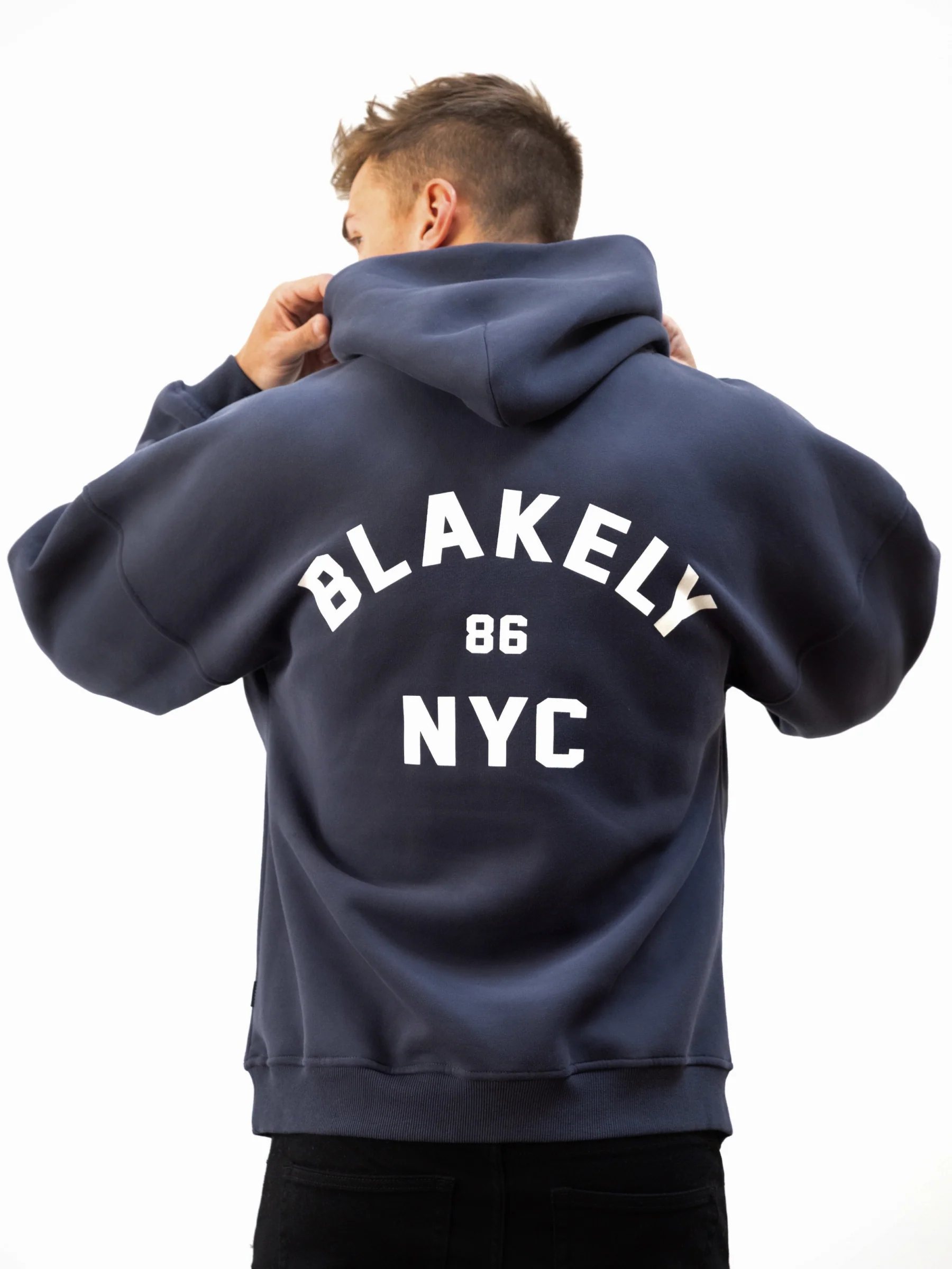 NYC Relaxed Hoodie - True Navy - Image 5