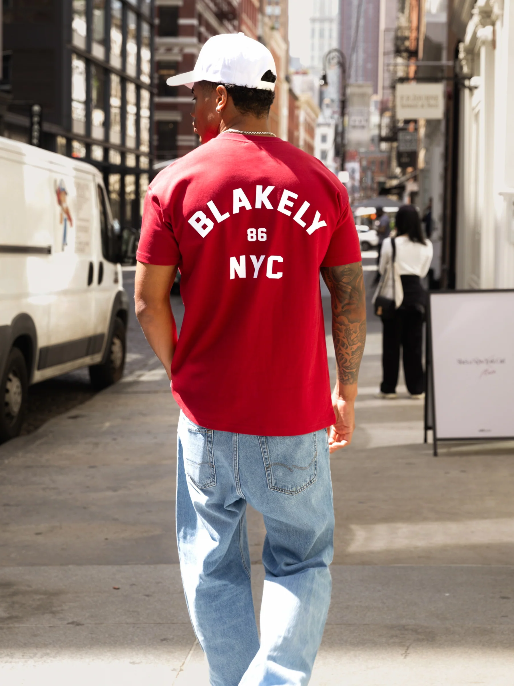 NYC Relaxed T-Shirt - Red - Image 3