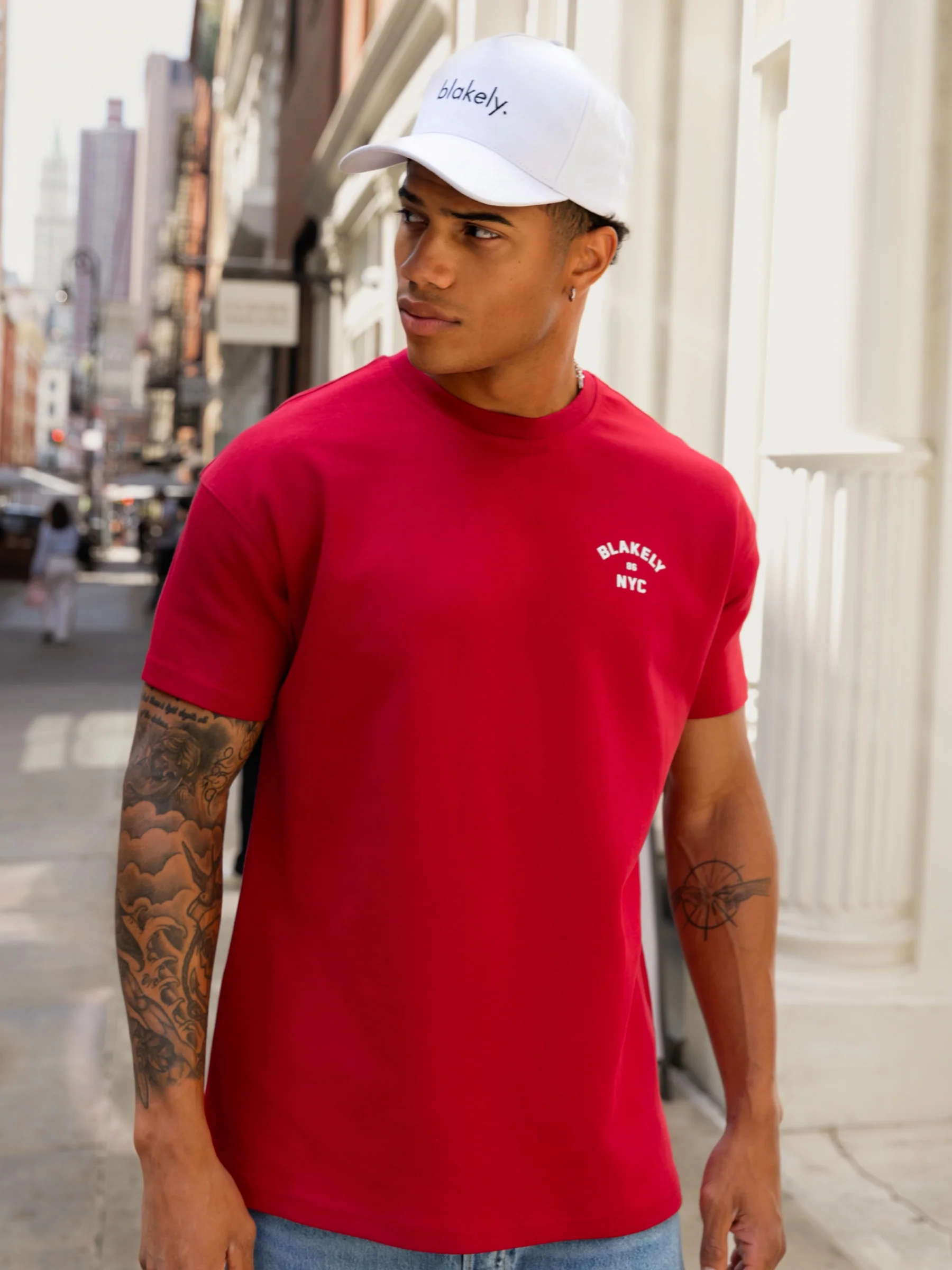 NYC Relaxed T-Shirt - Red - Image 6
