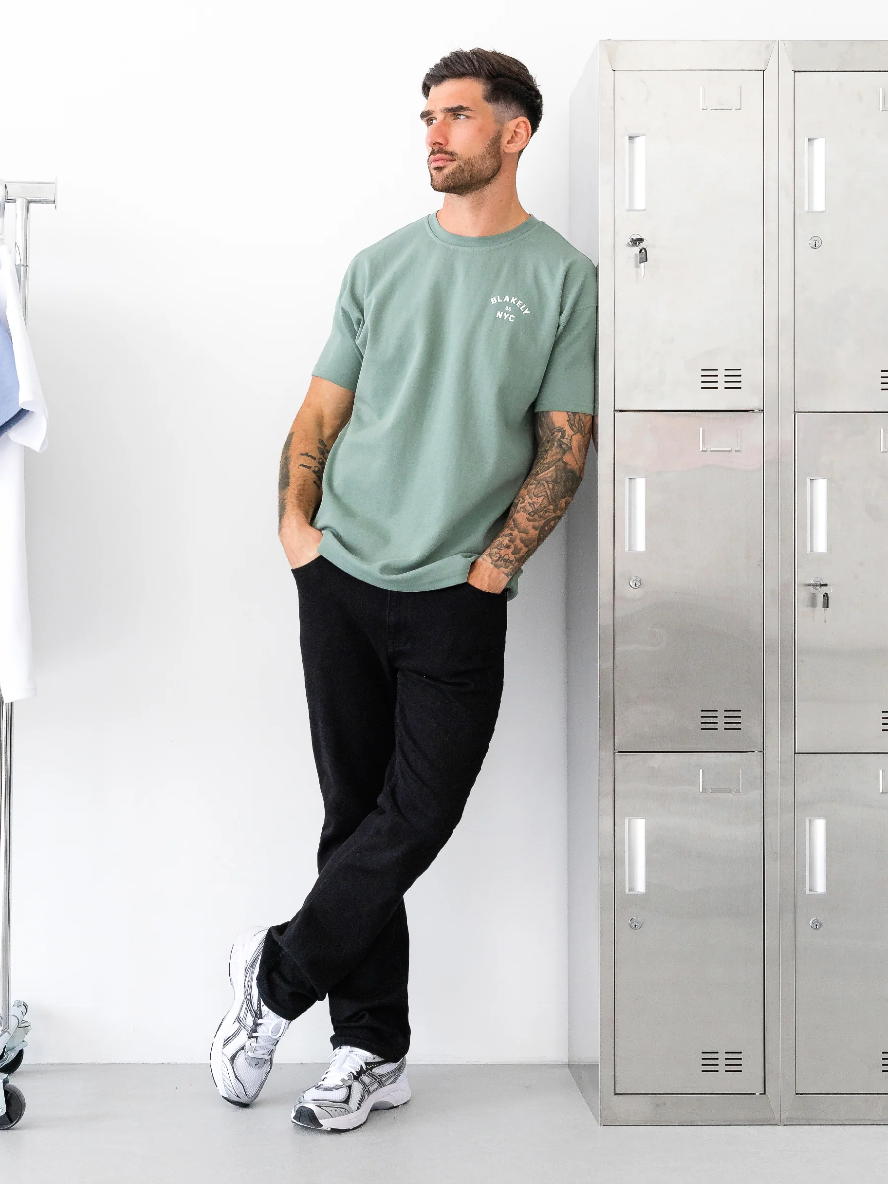 NYC Relaxed T-Shirt - Sage Green - Image 4