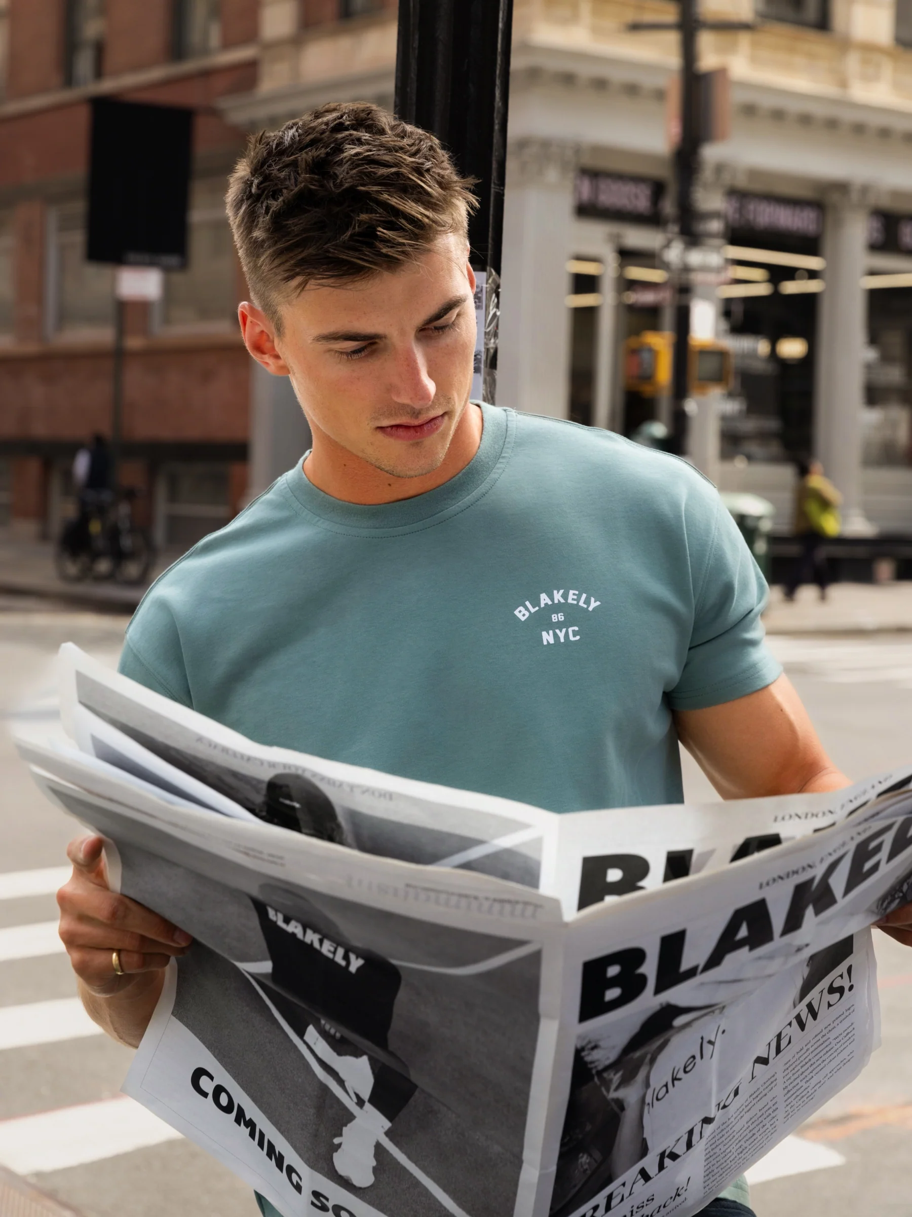 NYC Relaxed T-Shirt - Sage Green - Image 5
