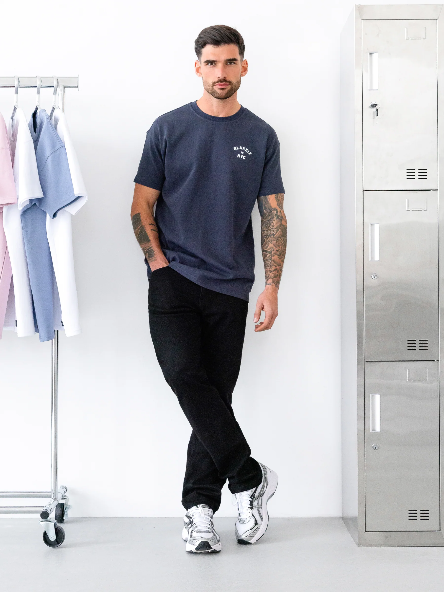 NYC Relaxed T-Shirt - True Navy - Image 4