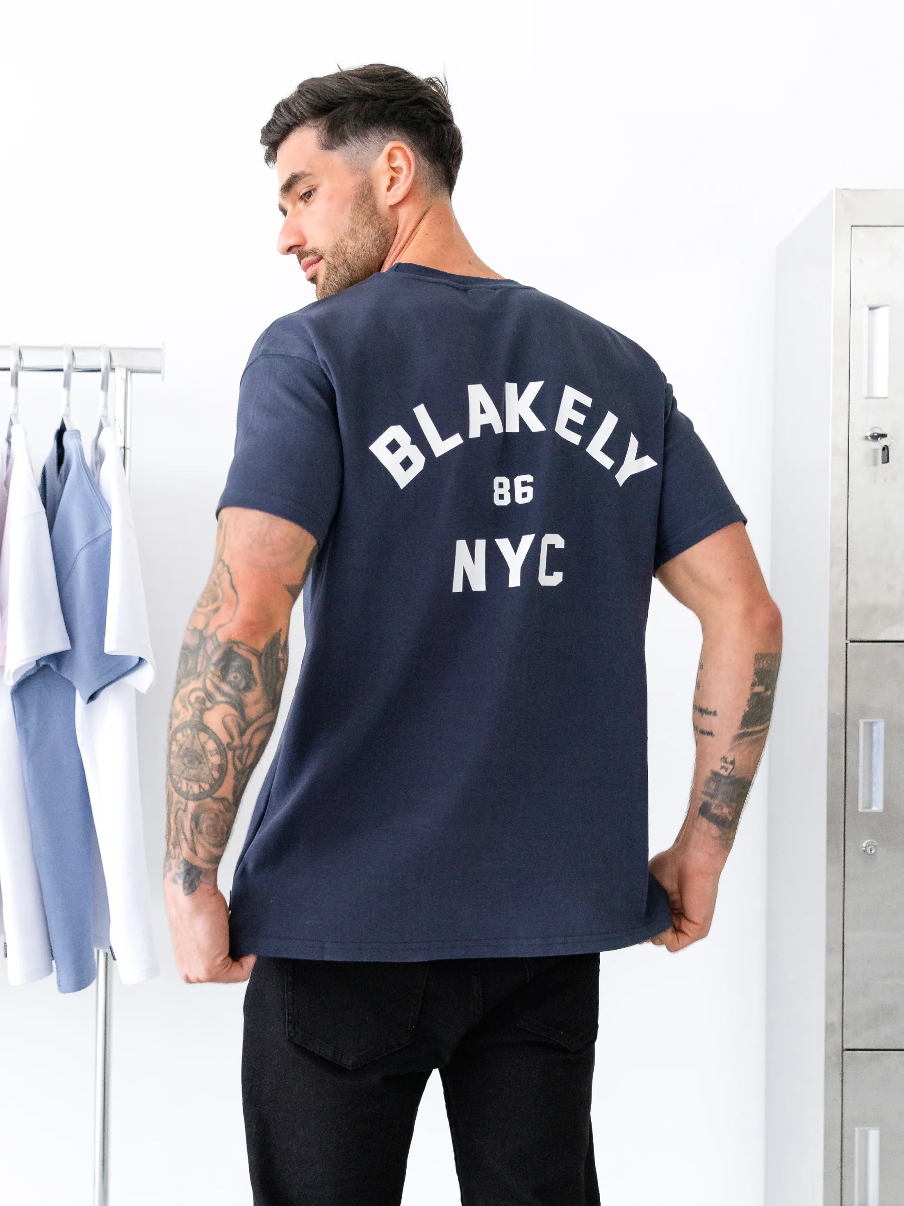 NYC Relaxed T-Shirt - True Navy - Image 5