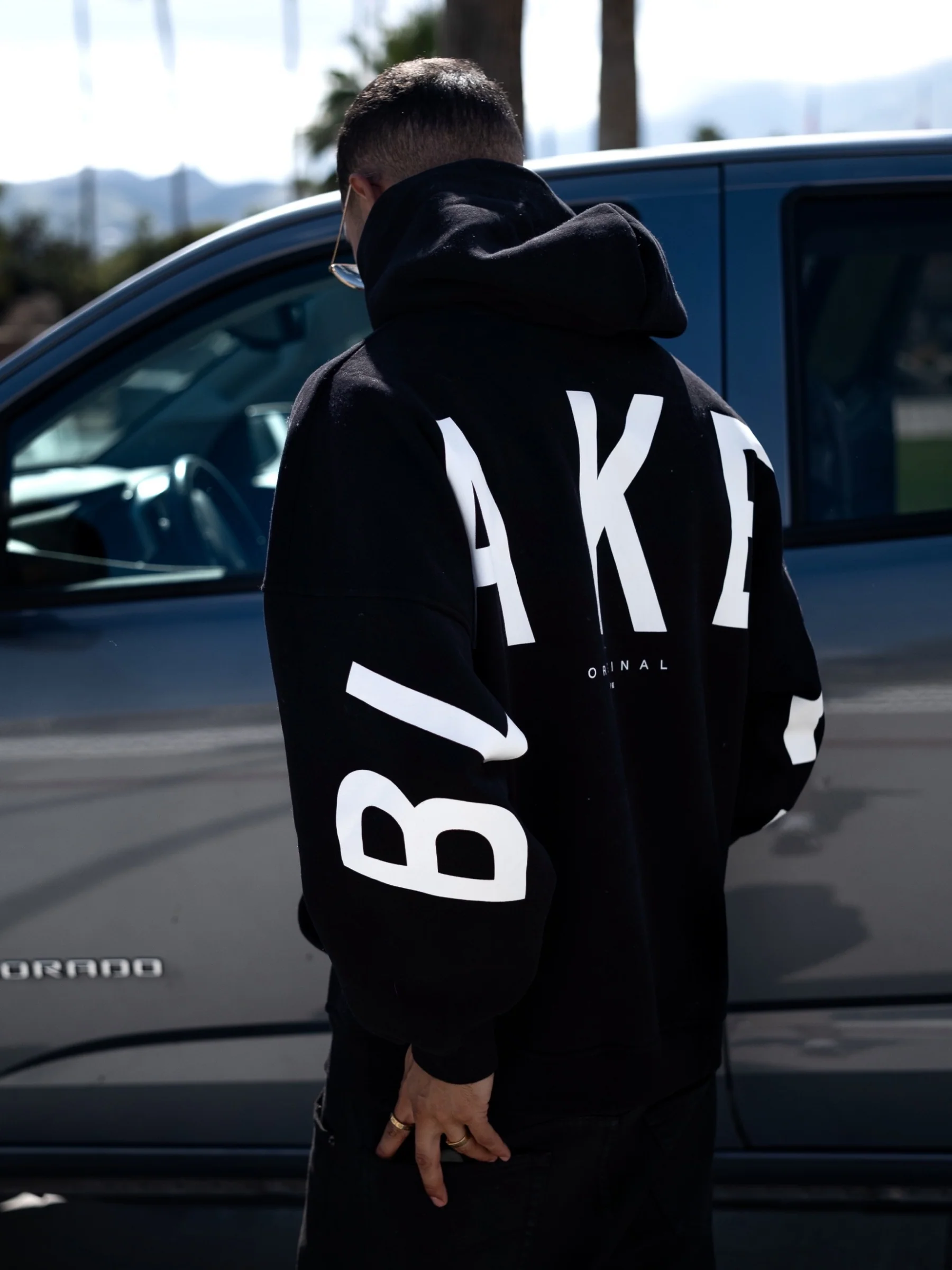 Idris Oversized Hoodie - Black - Image 3