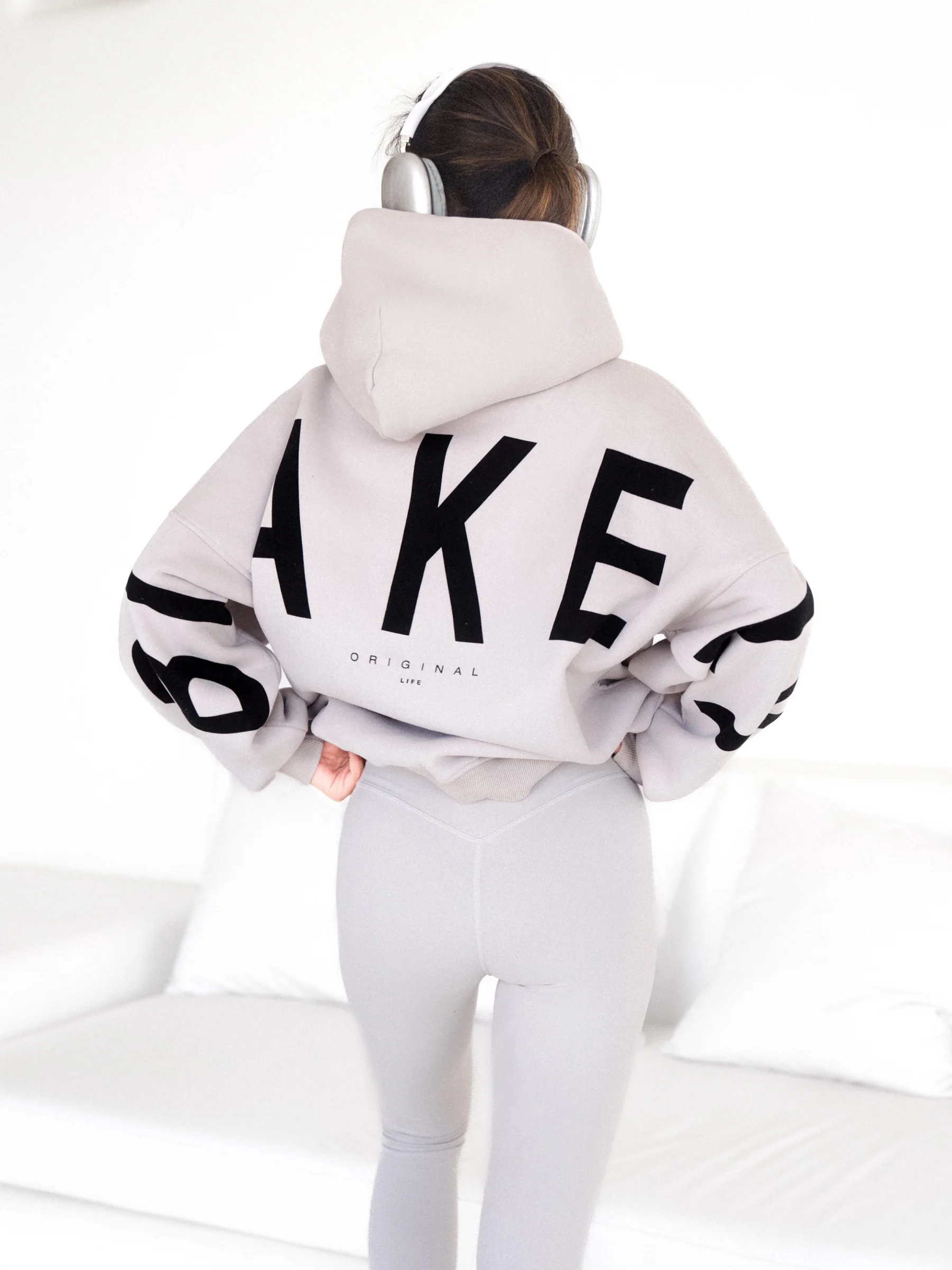 Isabel Oversized Hoodie - Stone - Image 3