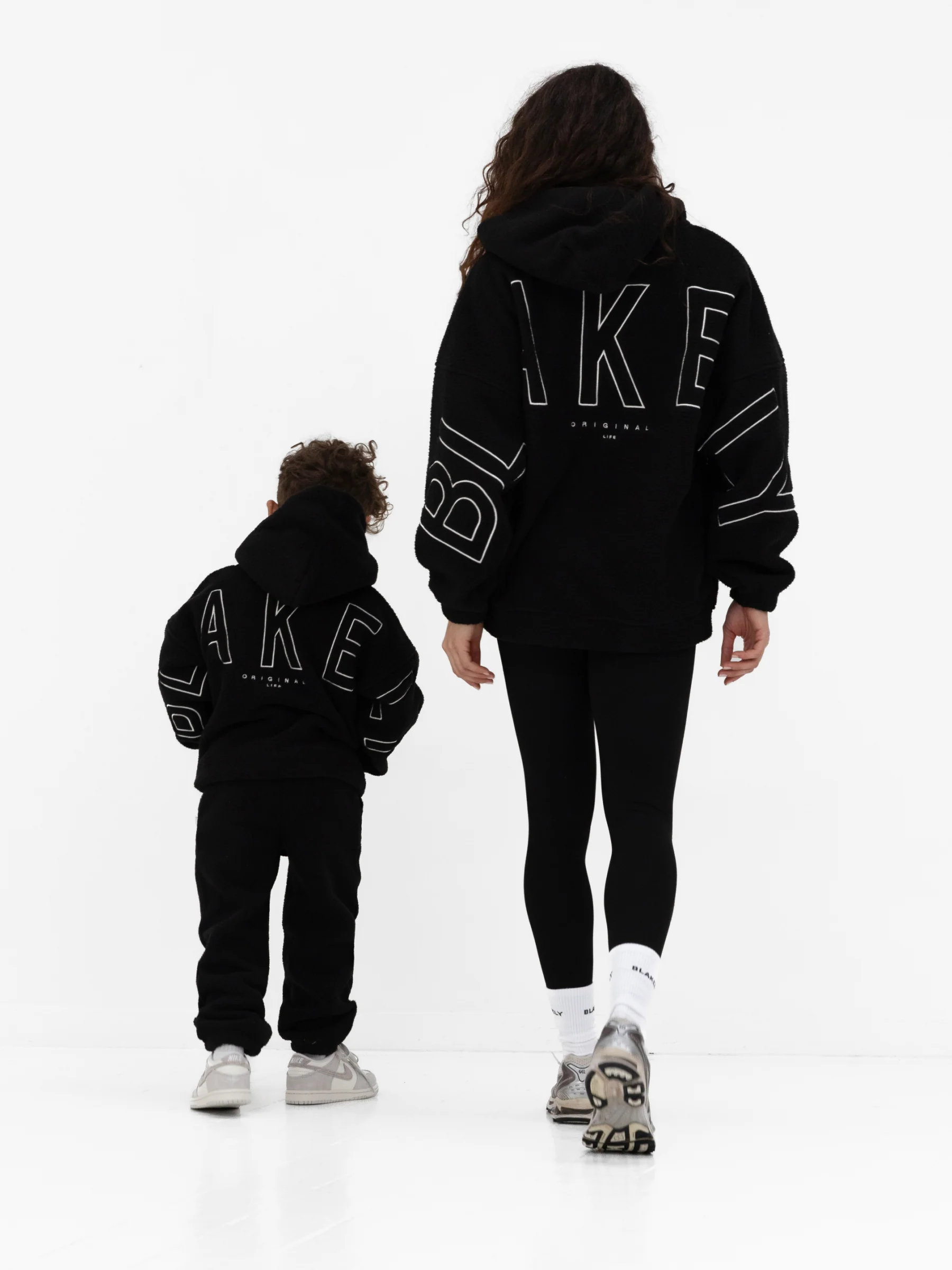 Mini Blakely Borg Hoodie - Black - Image 3