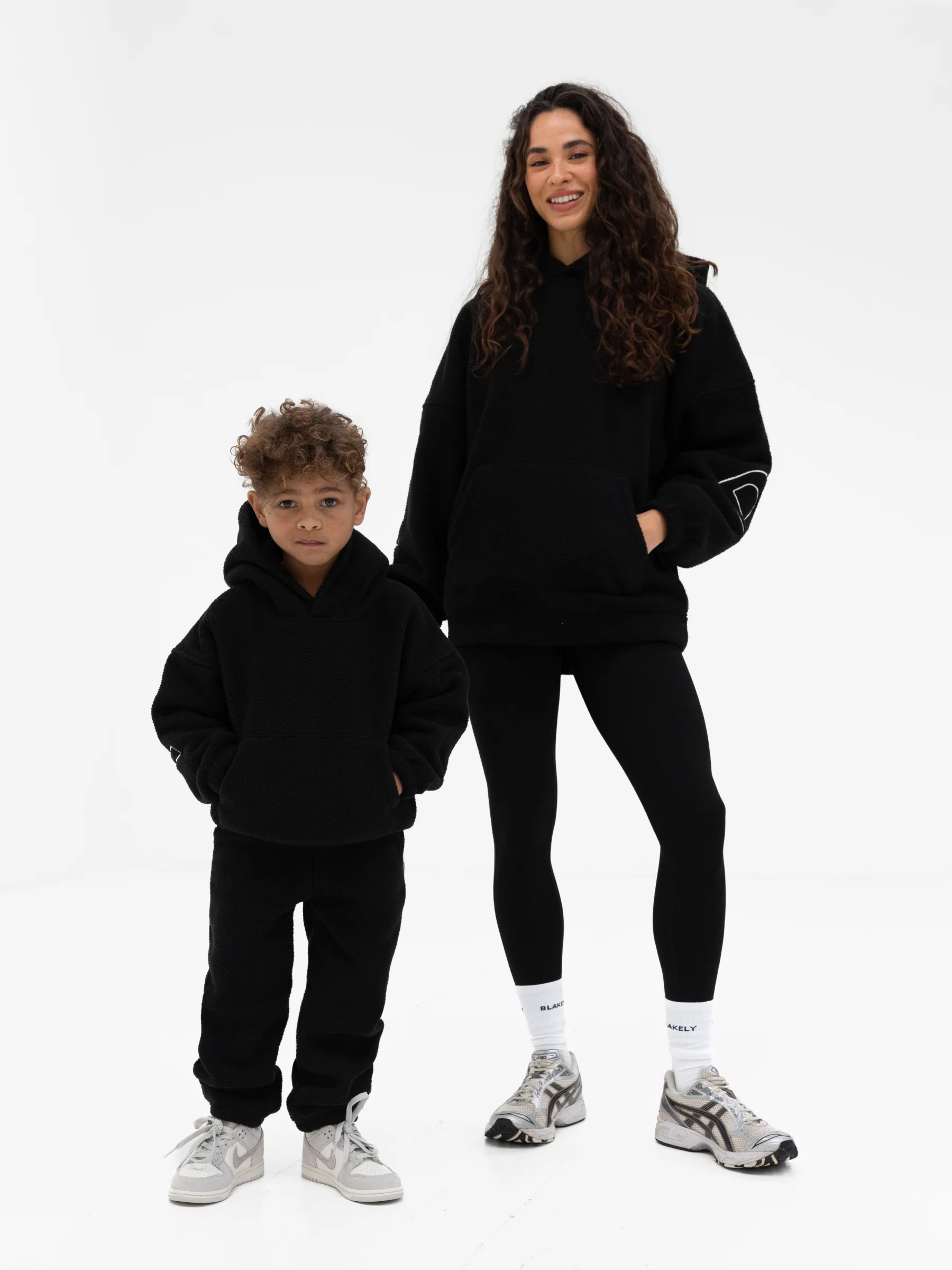 Mini Blakely Borg Sweatpants - Black - Image 3