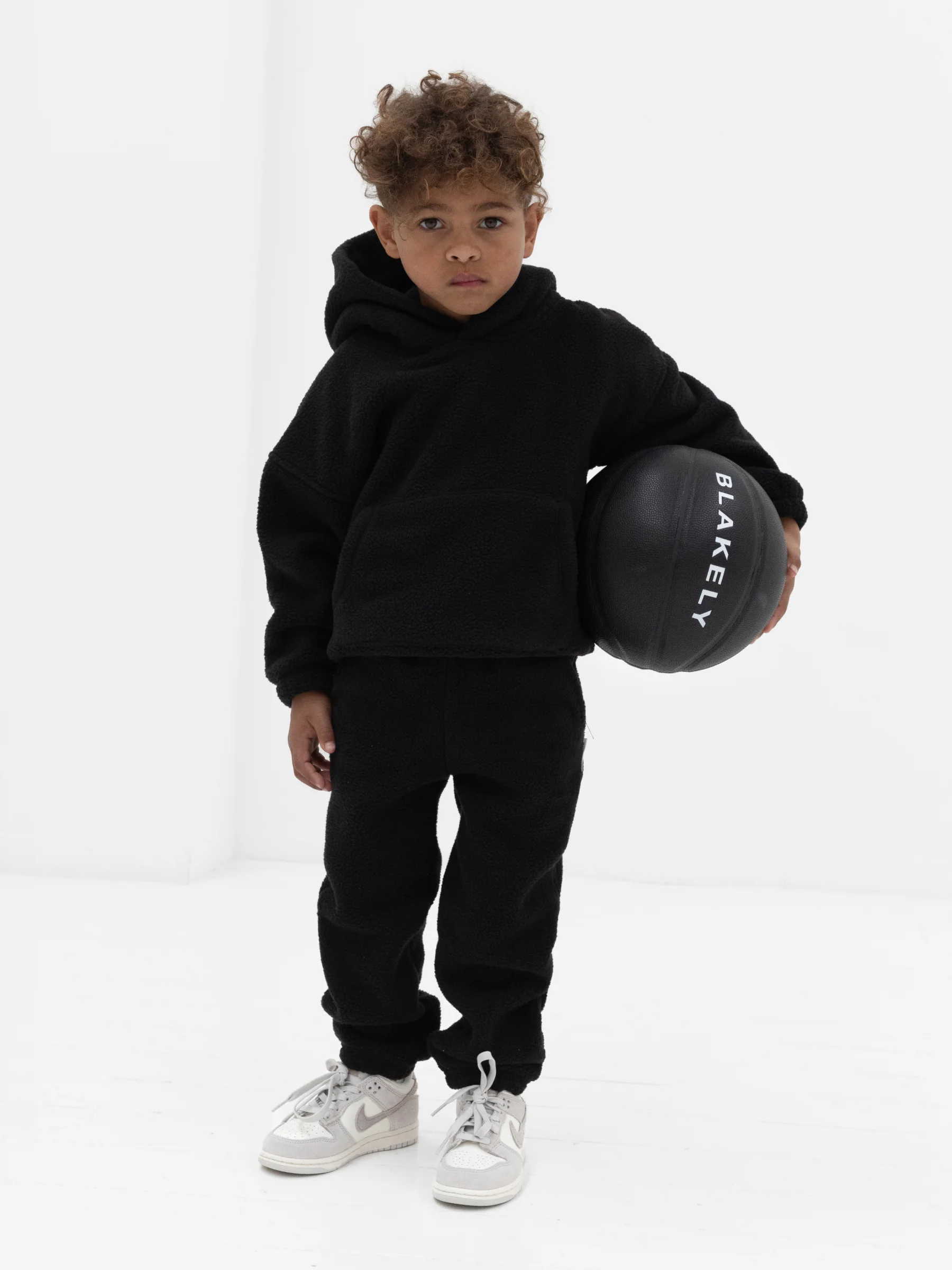 Mini Blakely Borg Sweatpants - Black - Image 6